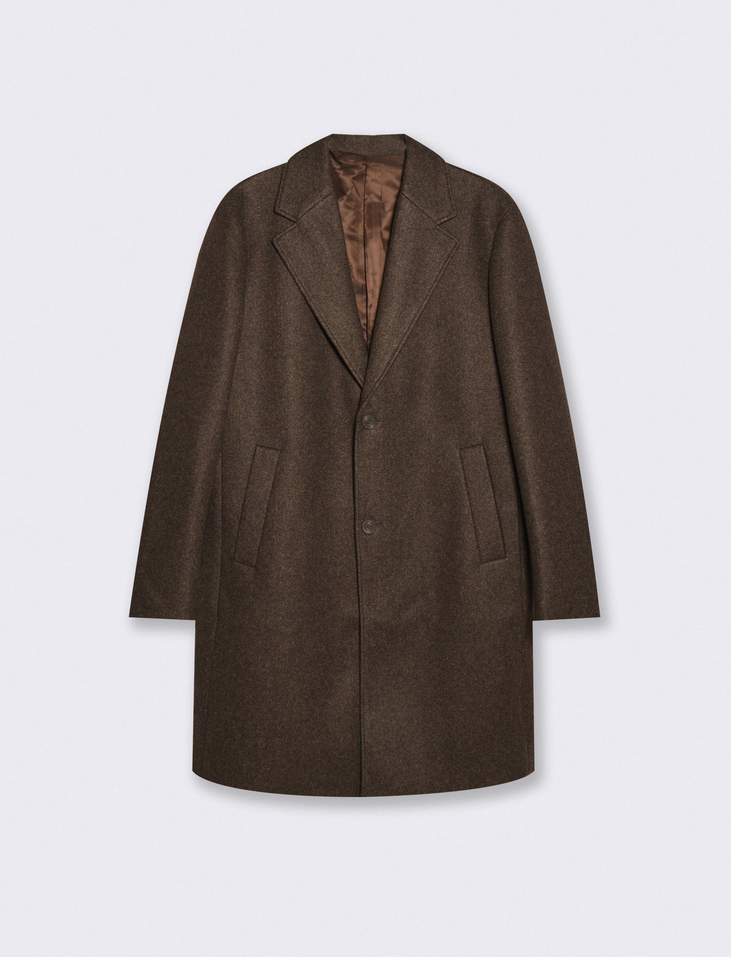 Cappotto classico 2 bottoni regular fit - Moro