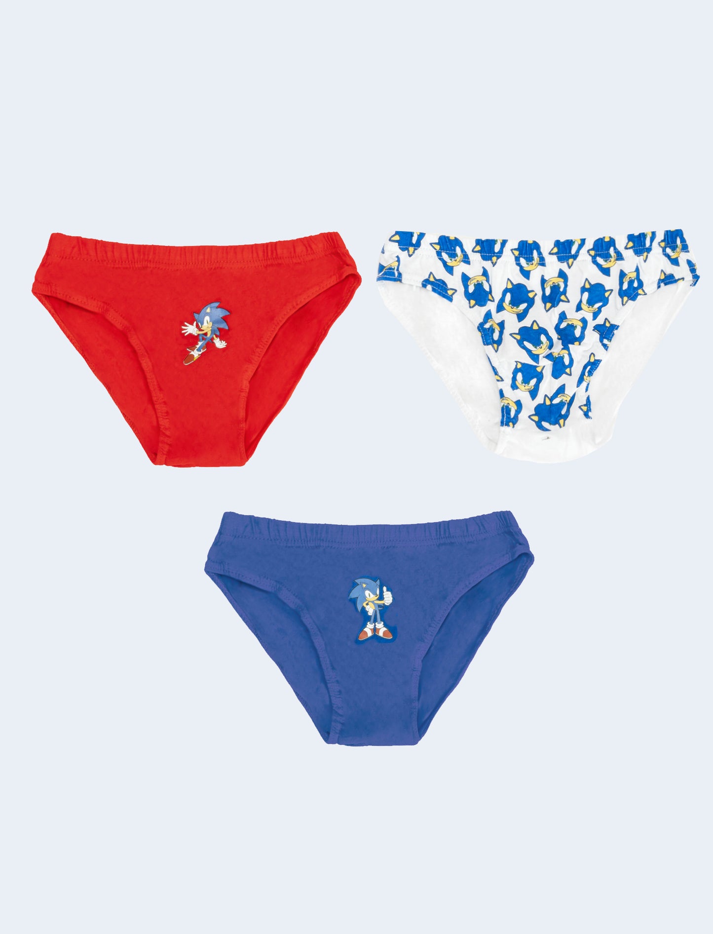 Tris slip bambino pokemon sonic e spiderman - Rosso