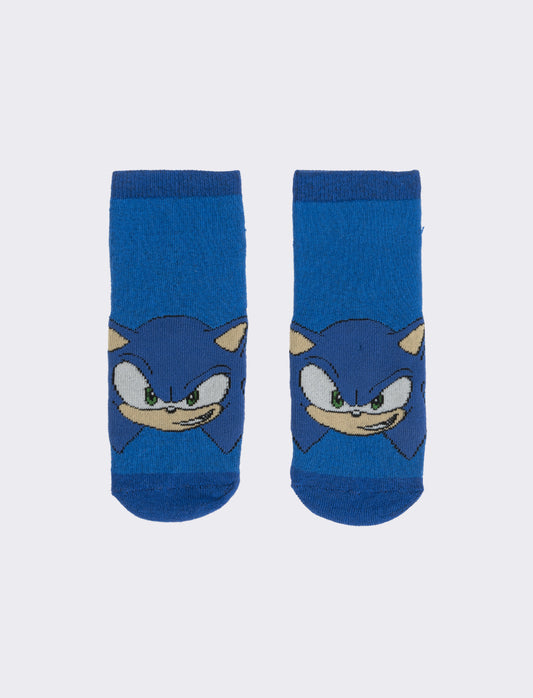 Calzino antiscivolo bambino sonic, pokemon, spiderman,dragonball - Blu