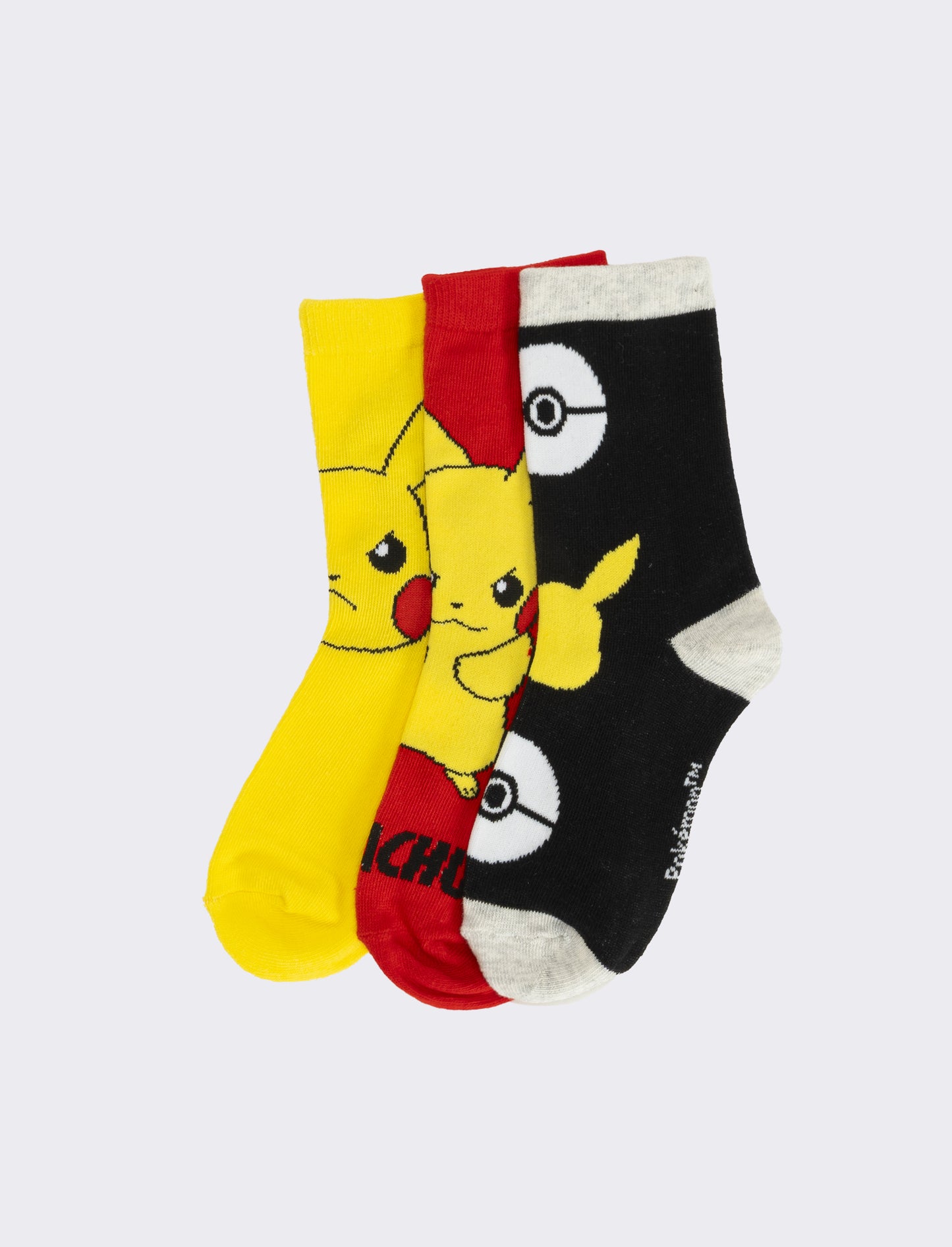 Tris calzini bambino sonic, pokemon, dragonball, spiderman - Giallo