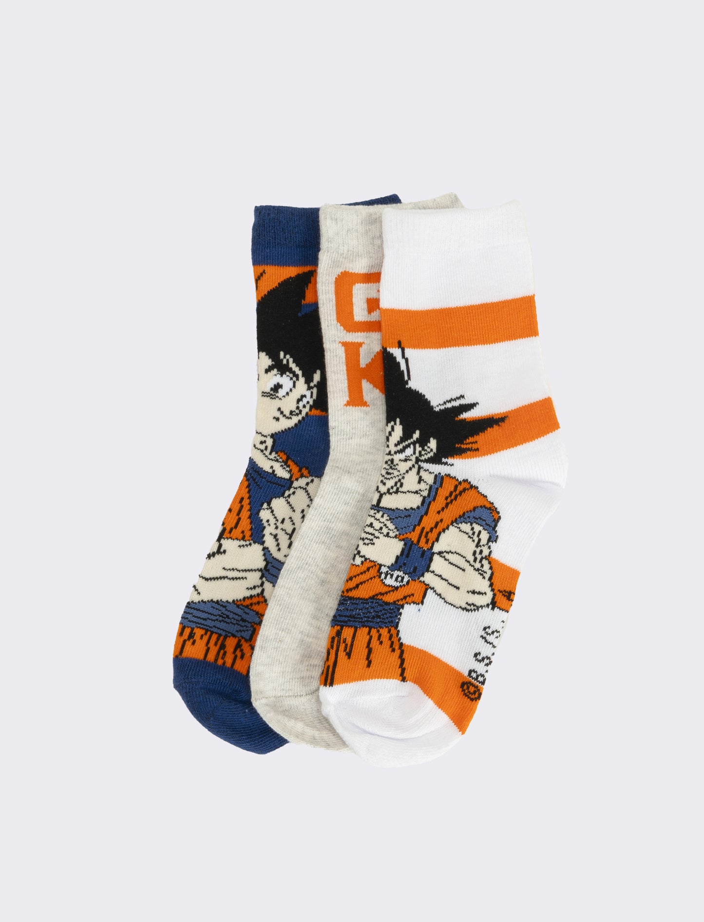 Tris calzini bambino sonic, pokemon, dragonball, spiderman - Arancio