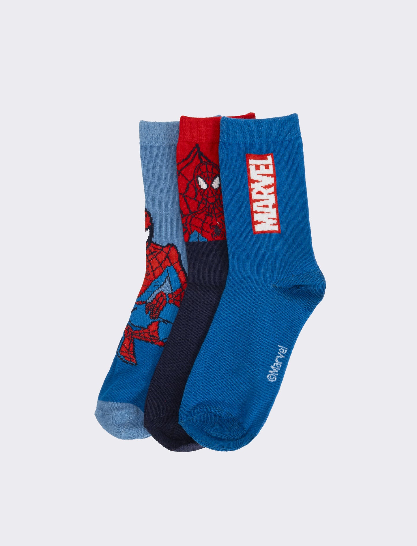 Tris calzini bambino sonic, pokemon, dragonball, spiderman - Blu