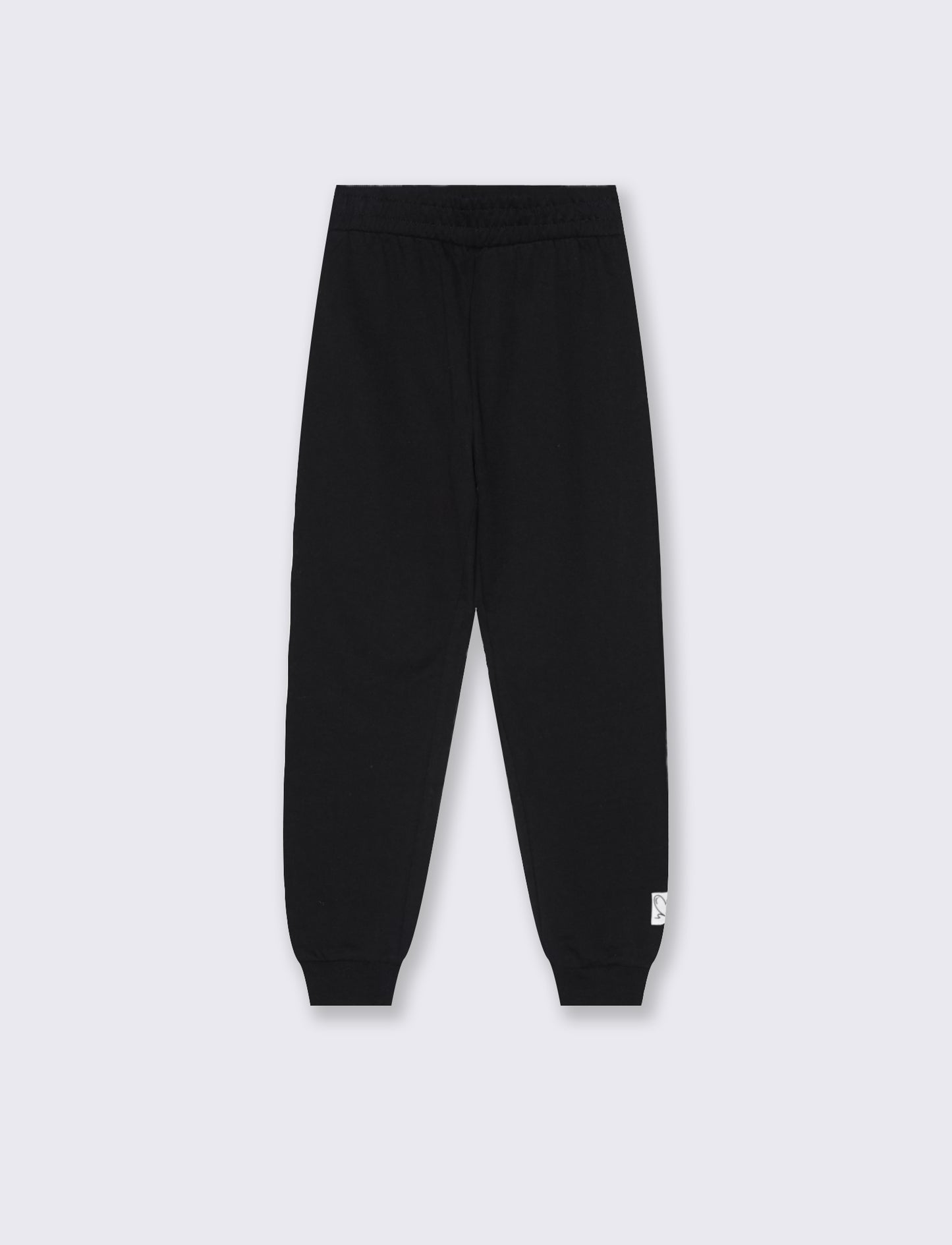 Pantaloni in felpa con elastico - Nero