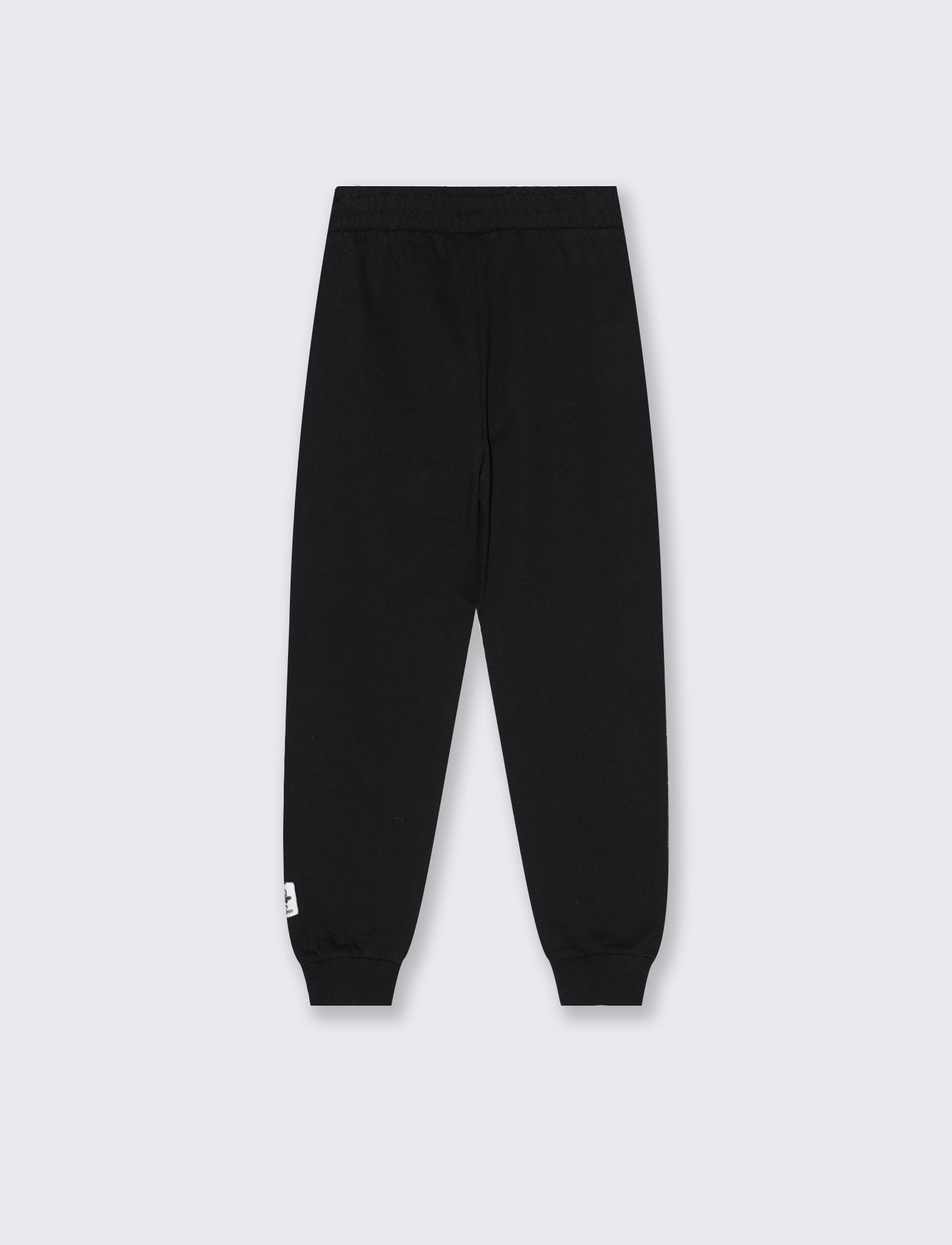 Pantaloni in felpa con elastico - Nero