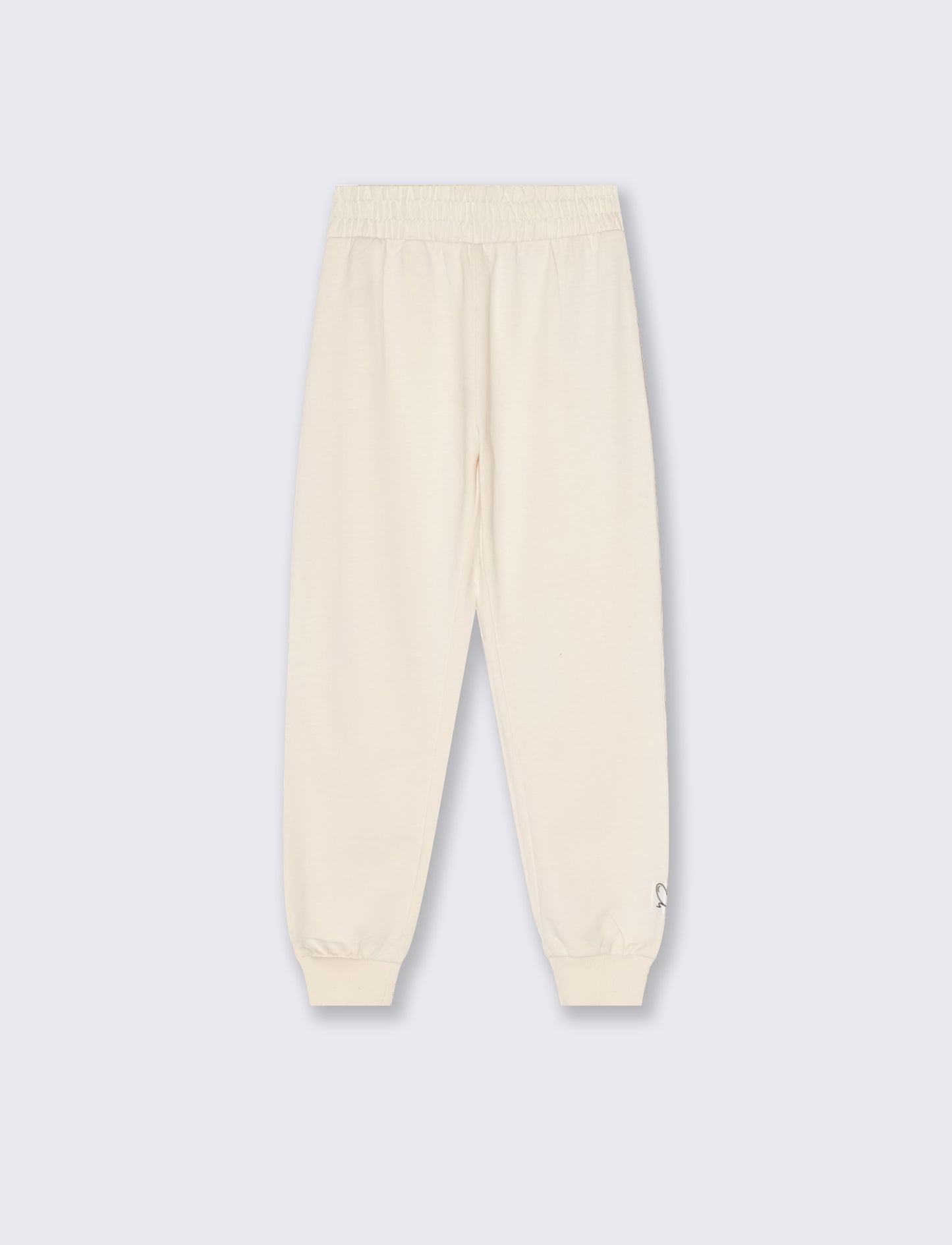 Pantaloni in felpa con elastico - Beige