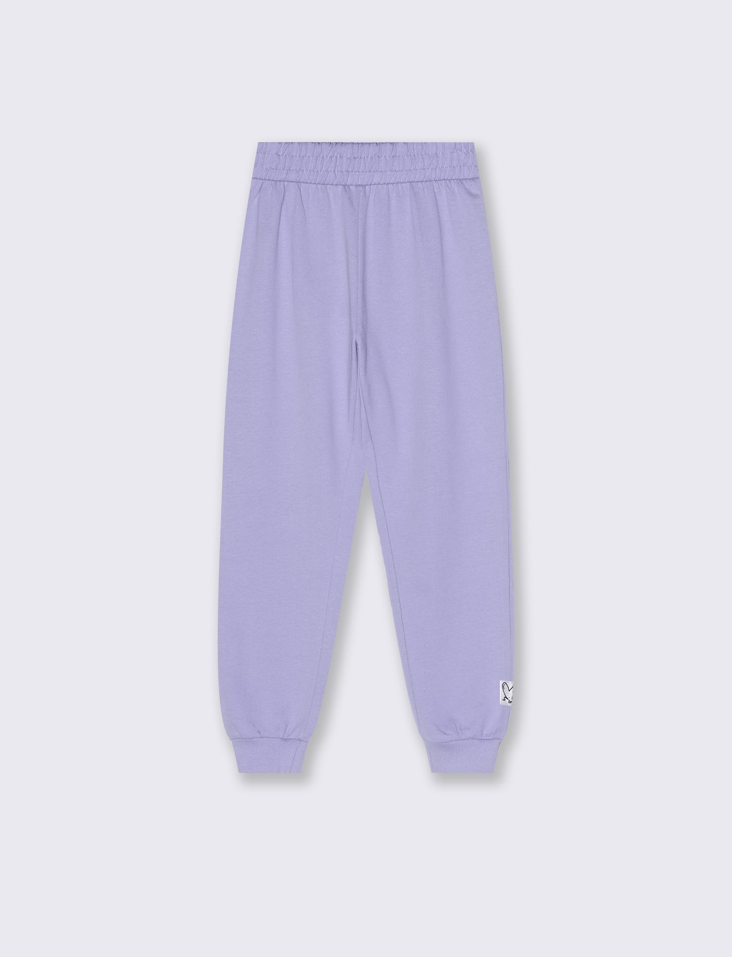 Pantaloni in felpa con elastico - Azzurro