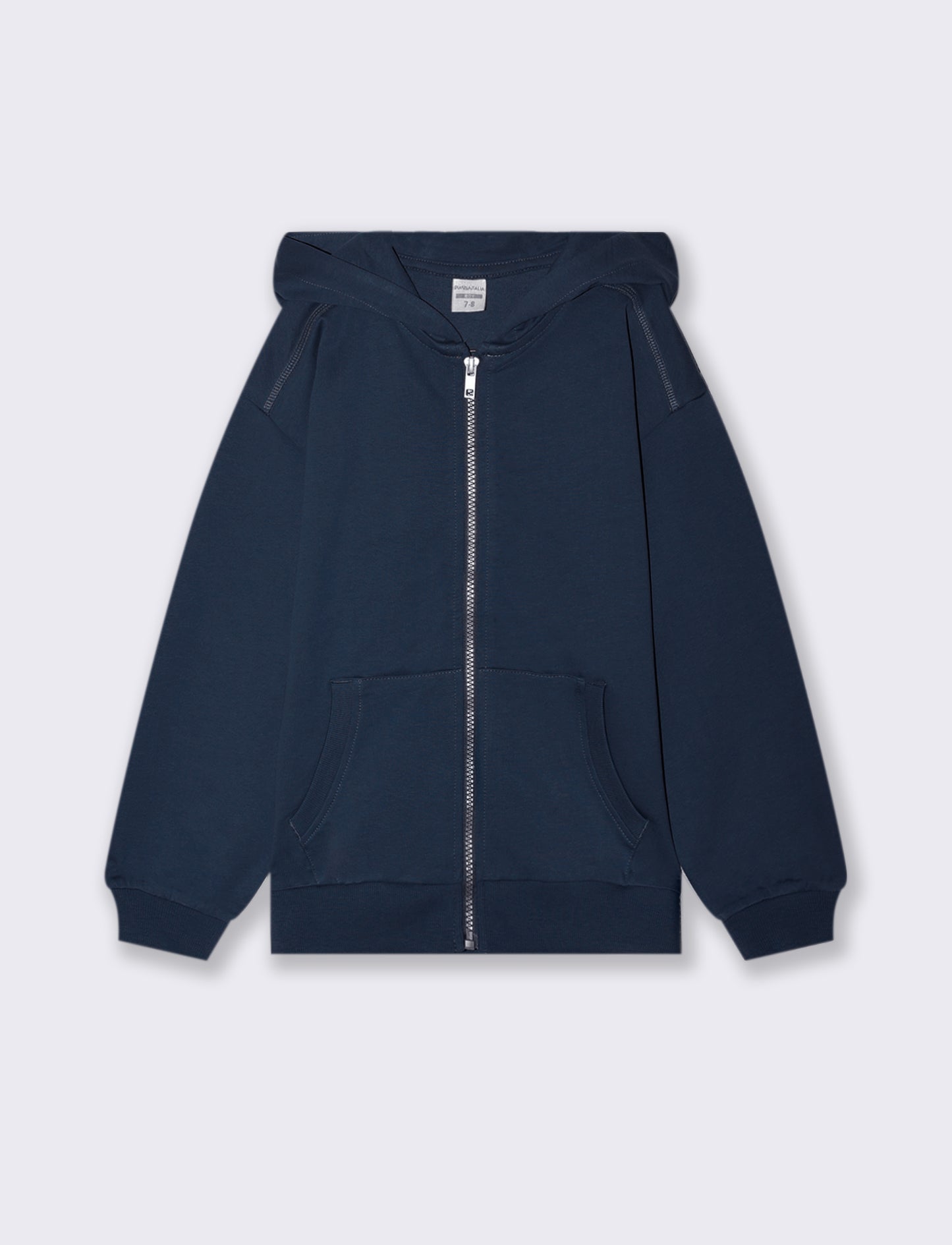 FELPA CON CAPPUCCIO - Blu