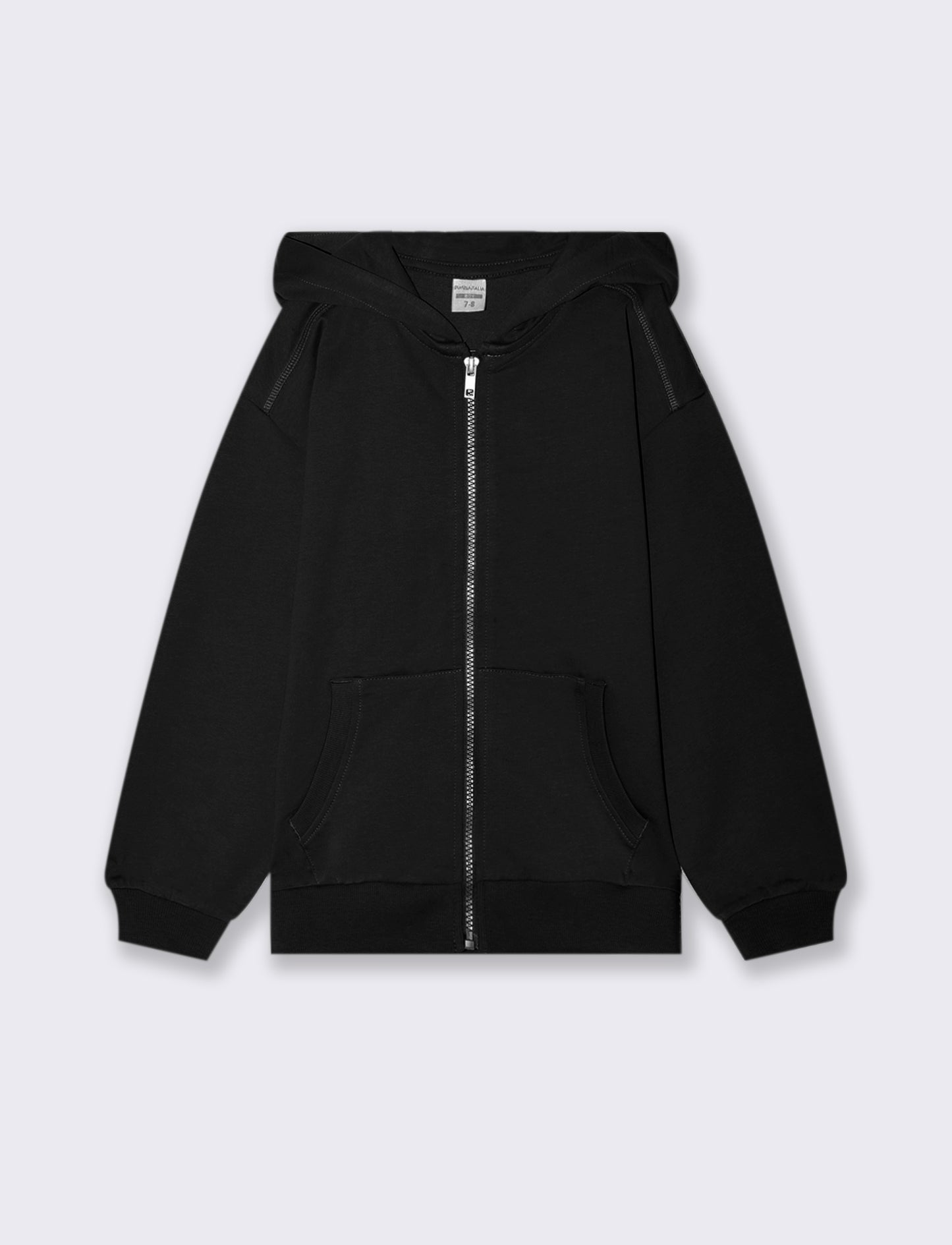 FELPA CON CAPPUCCIO - Nero