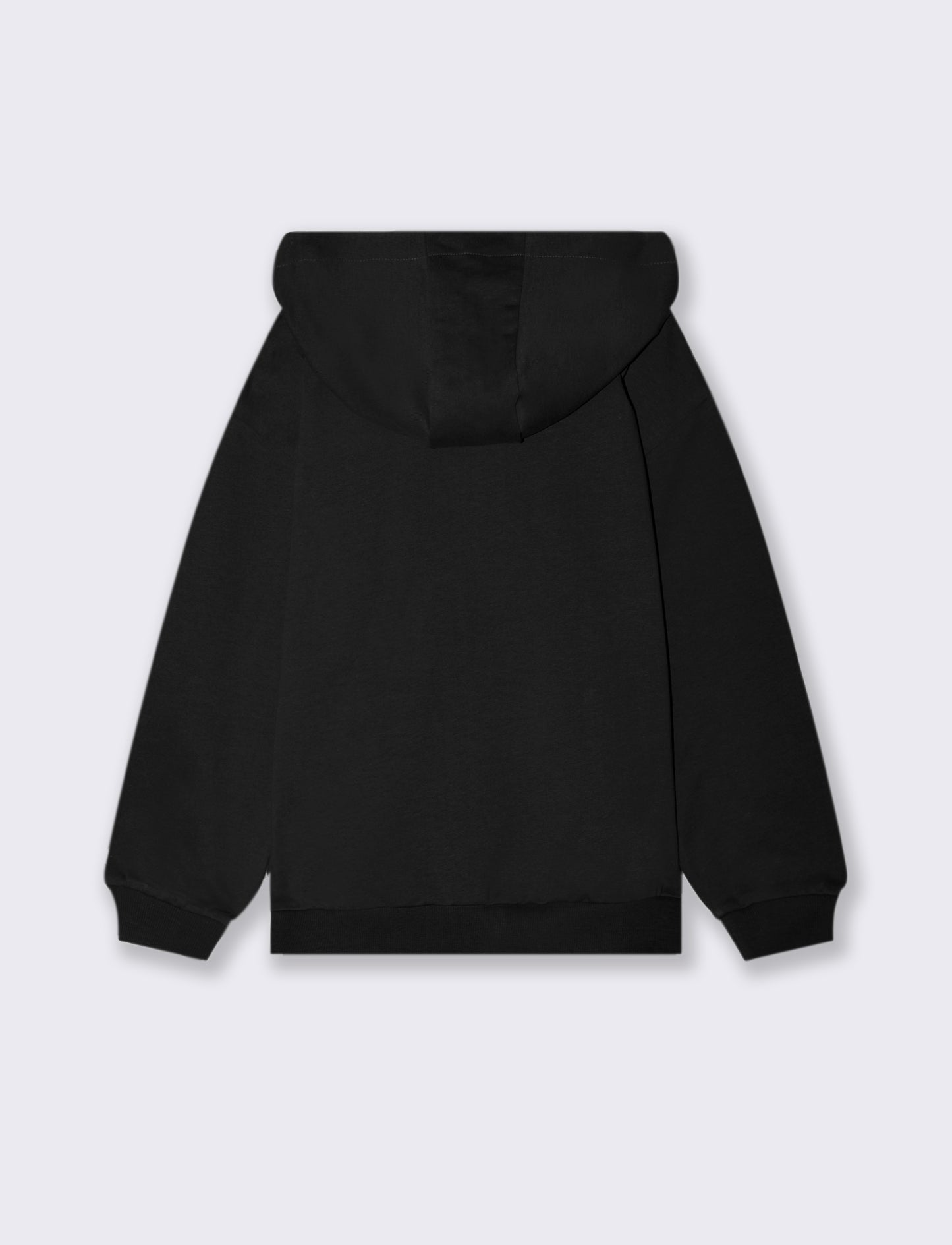FELPA CON CAPPUCCIO - Nero