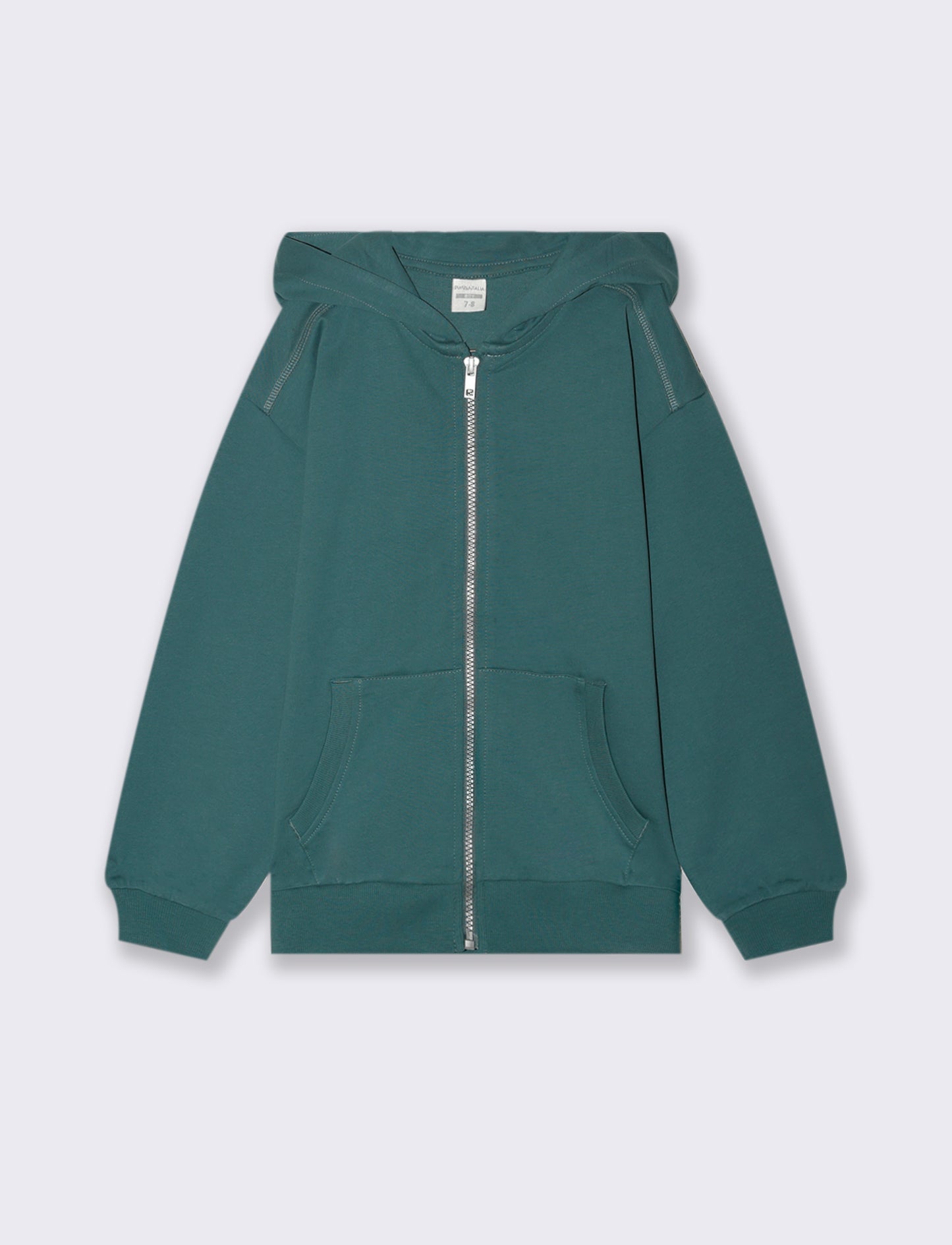 FELPA CON CAPPUCCIO - Verde