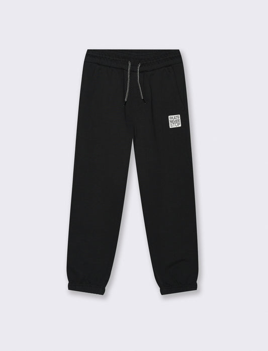 JOGGER in felpa - Nero