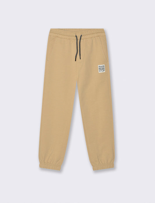 JOGGER in felpa - Beige