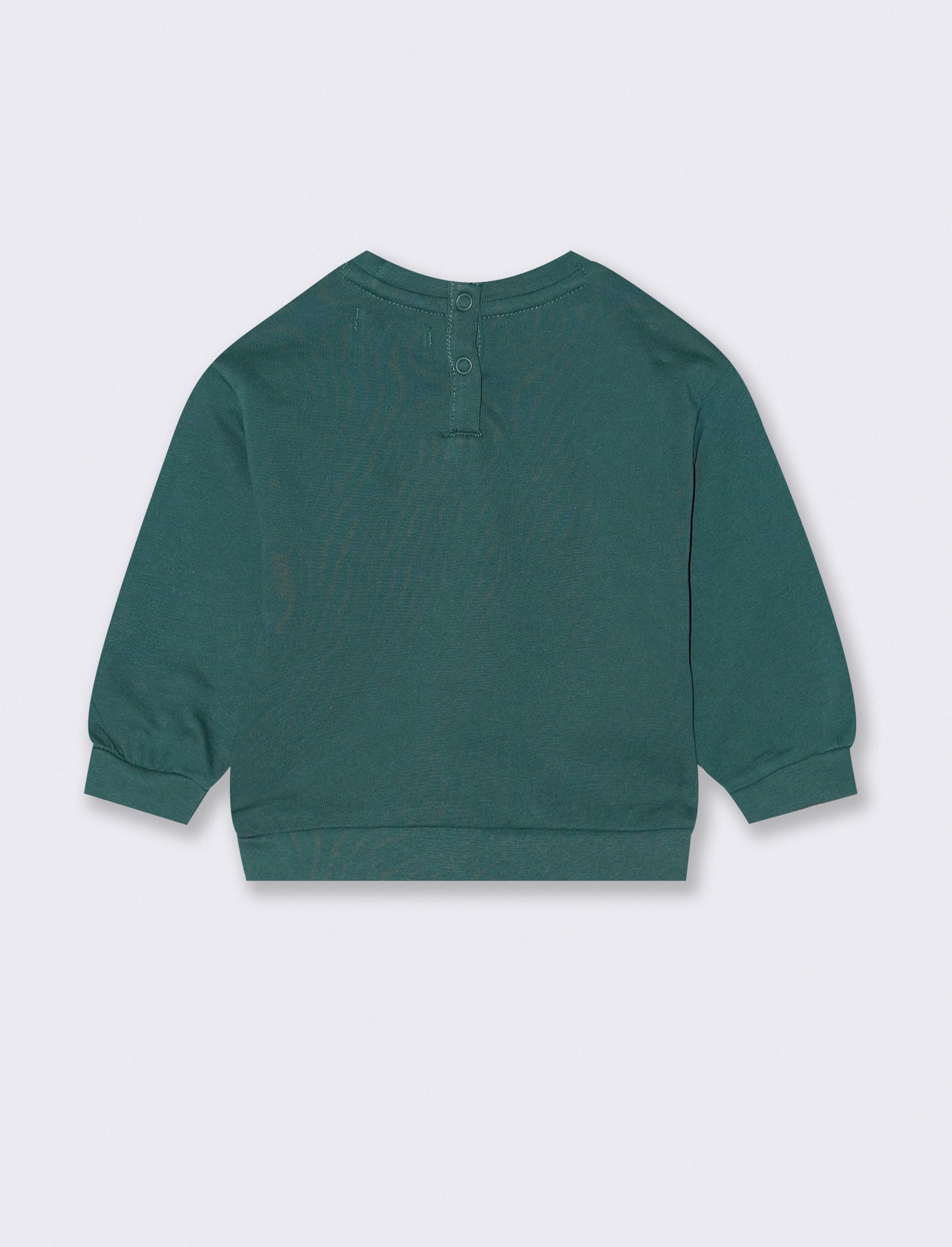 Felpa girocollo tinta unita - Verde