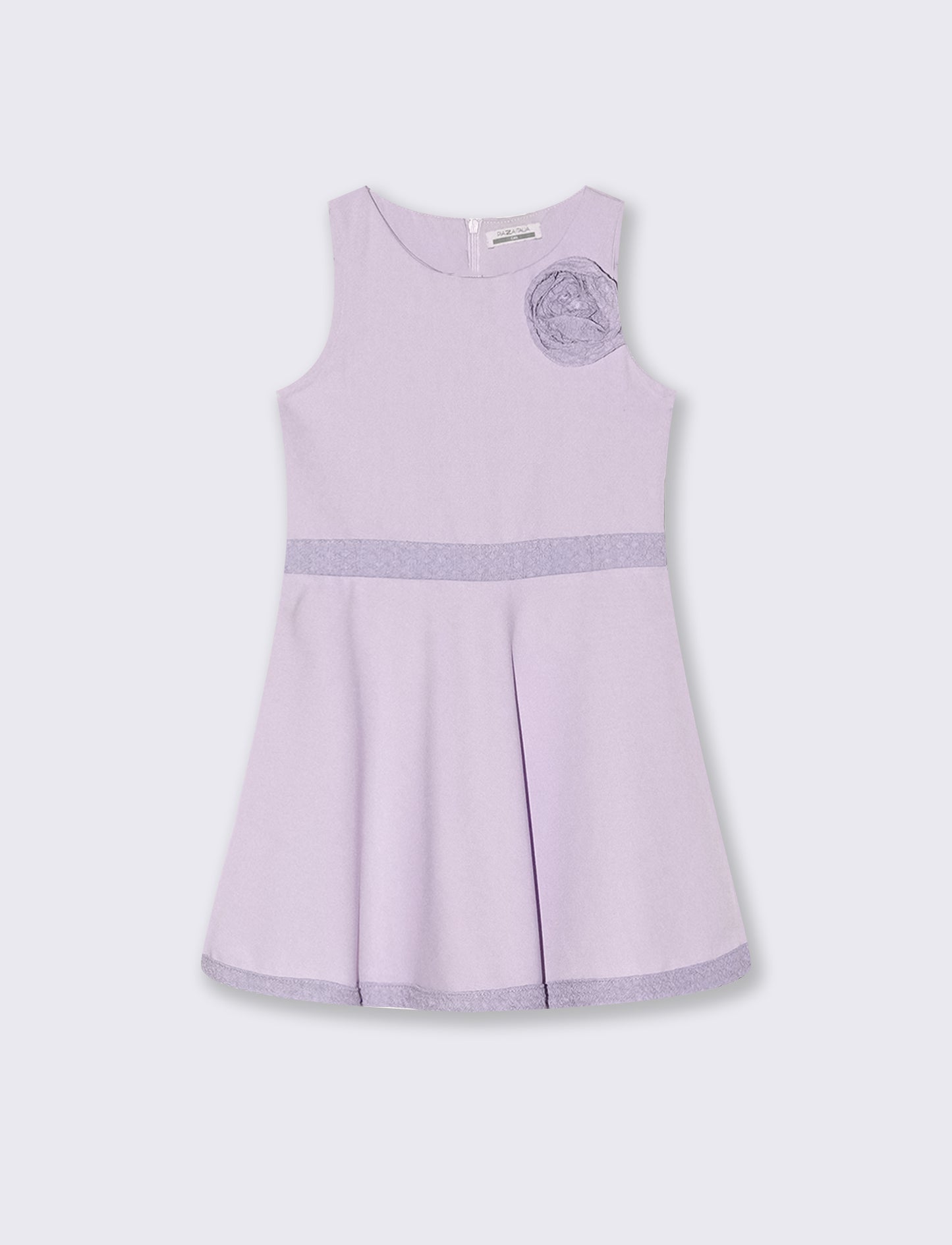 Abito svasato da bambina elegante - Viola glicine