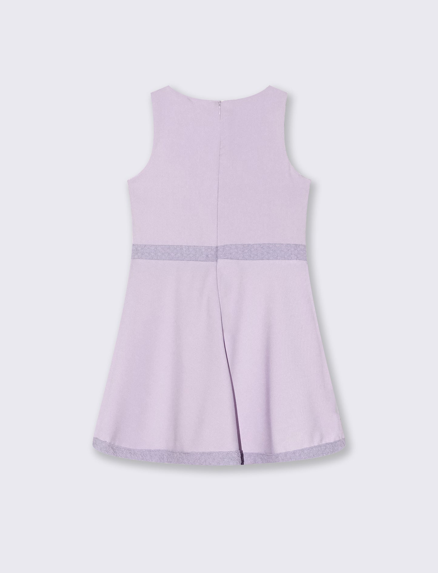Abito svasato da bambina elegante - Viola glicine