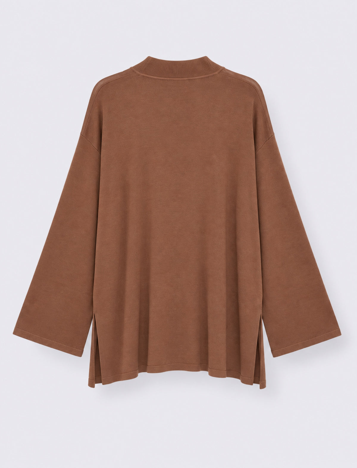 Maglia over a manica lunga - Caramello