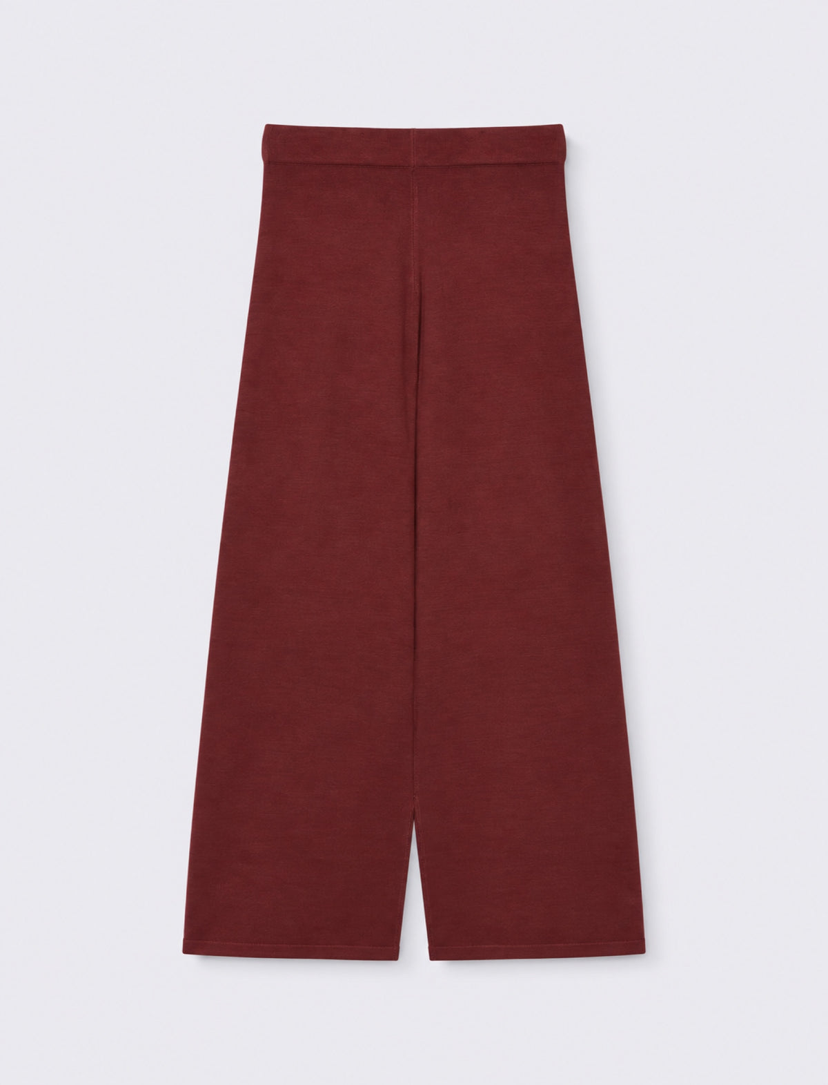 Pantalone in maglia palazzo - Rosso rubino