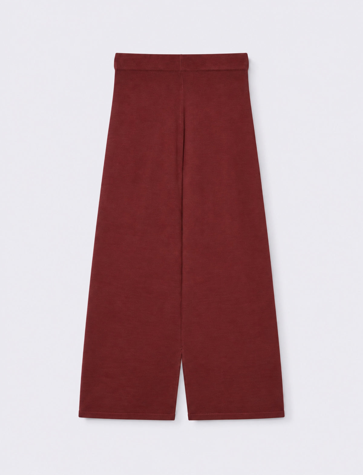 Pantalone in maglia palazzo - Rosso rubino