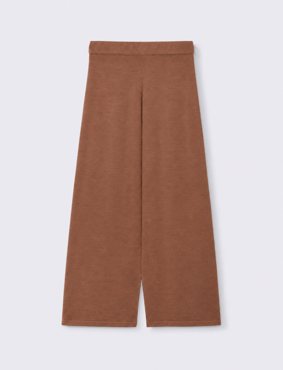 Pantalone in maglia palazzo - Caramello
