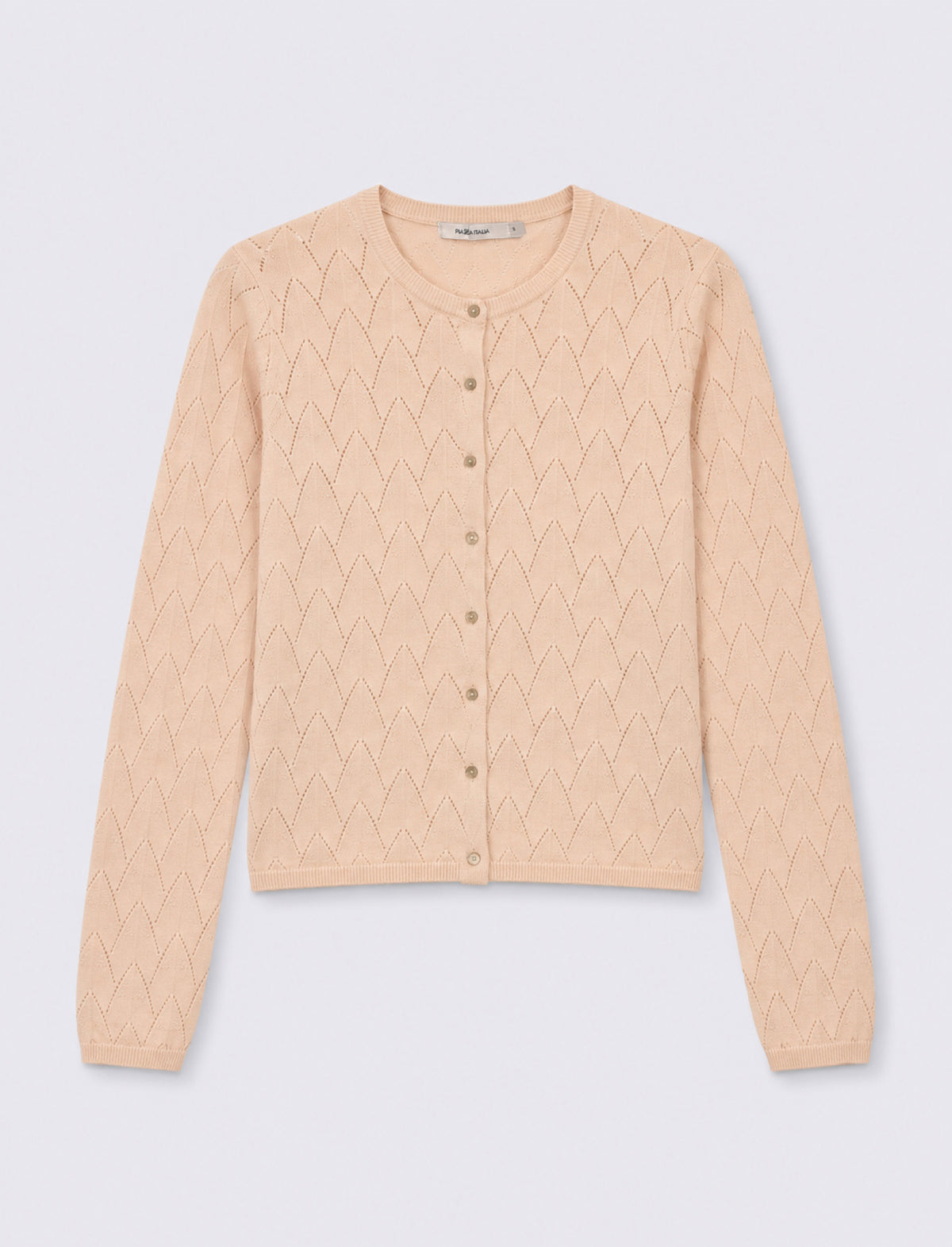 maglia Cardigan basic - Beige ecru