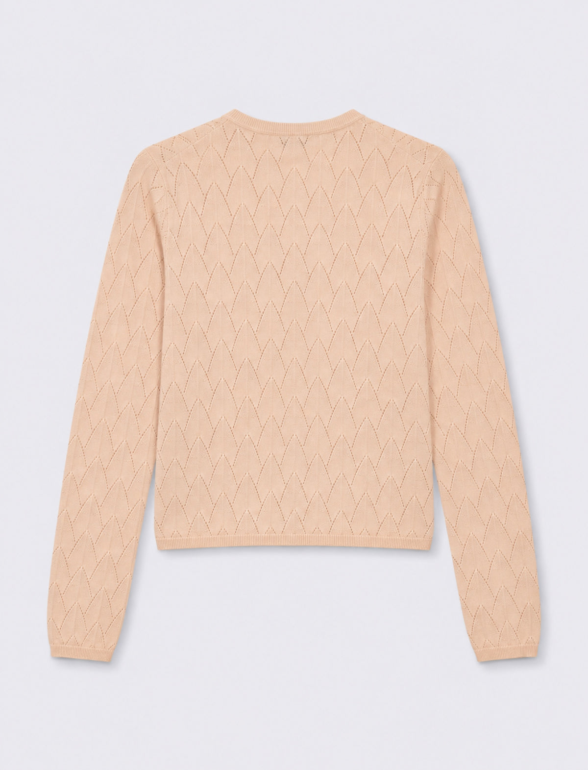 maglia Cardigan basic - Beige ecru