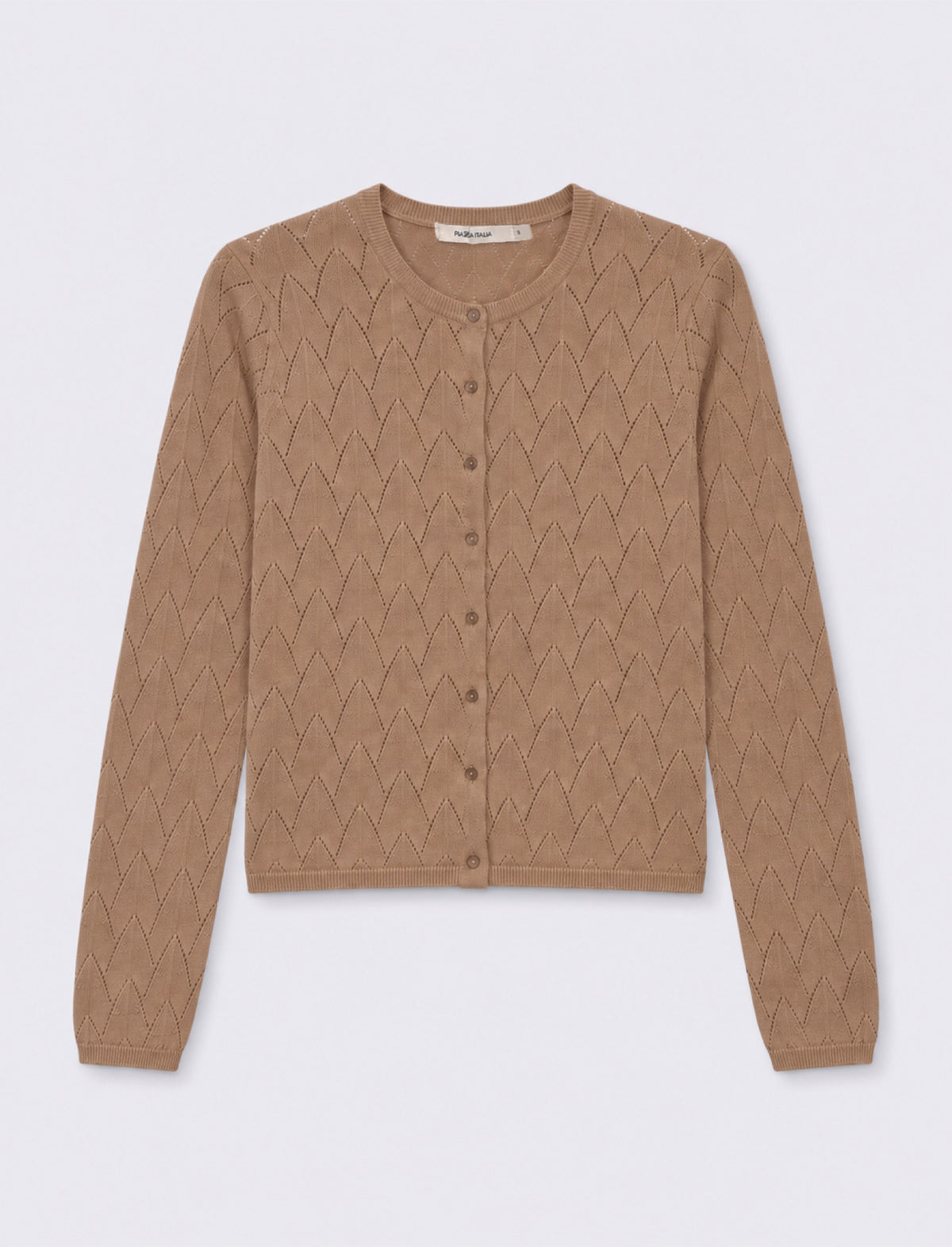 maglia Cardigan basic - Grigio talpa