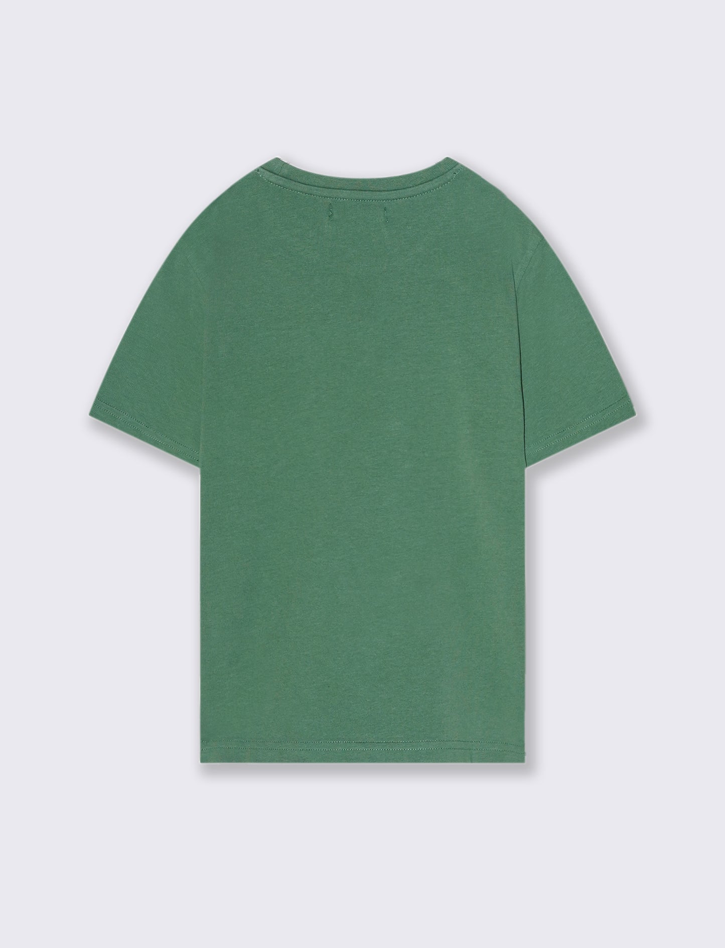 T-SHIRT GIROCOLLO CON TASCHINO - Verde
