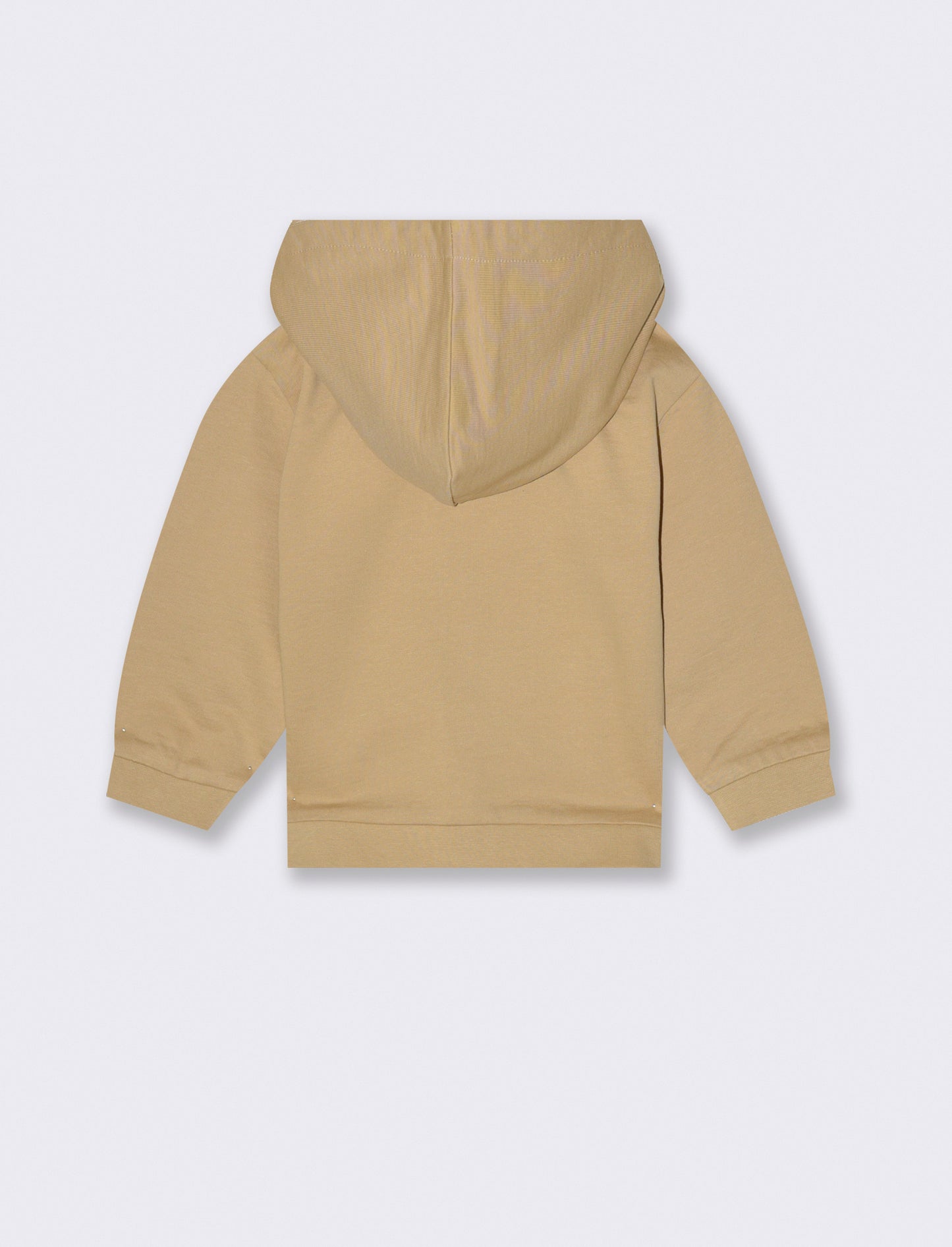 Felpa con zip e cappuccio - Beige