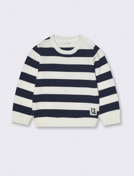 Maglione basico a righe - Righe