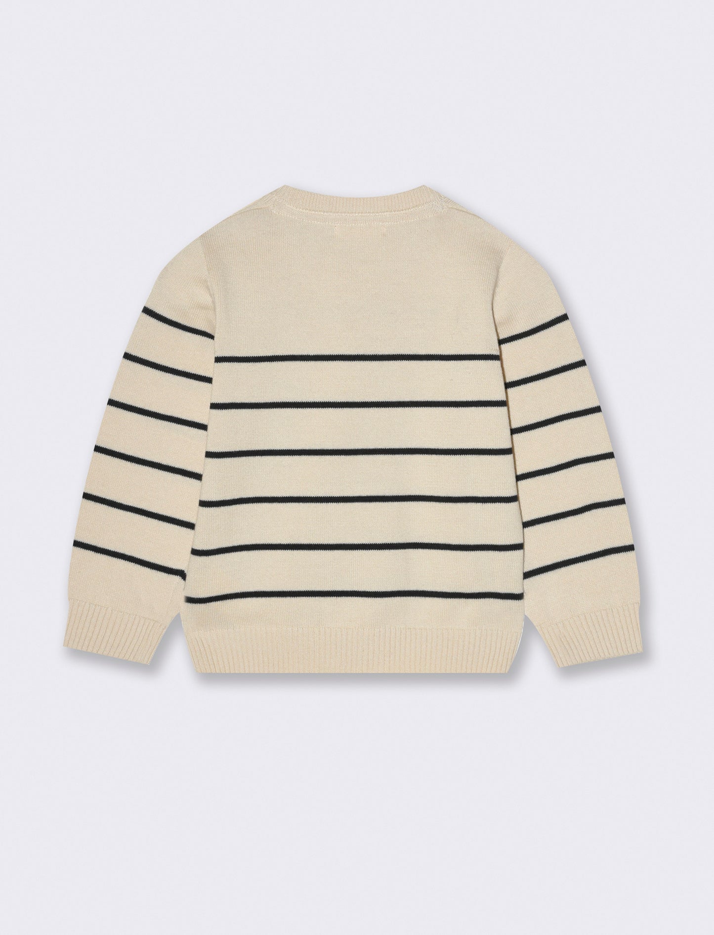 Maglione basico a righe - Beige