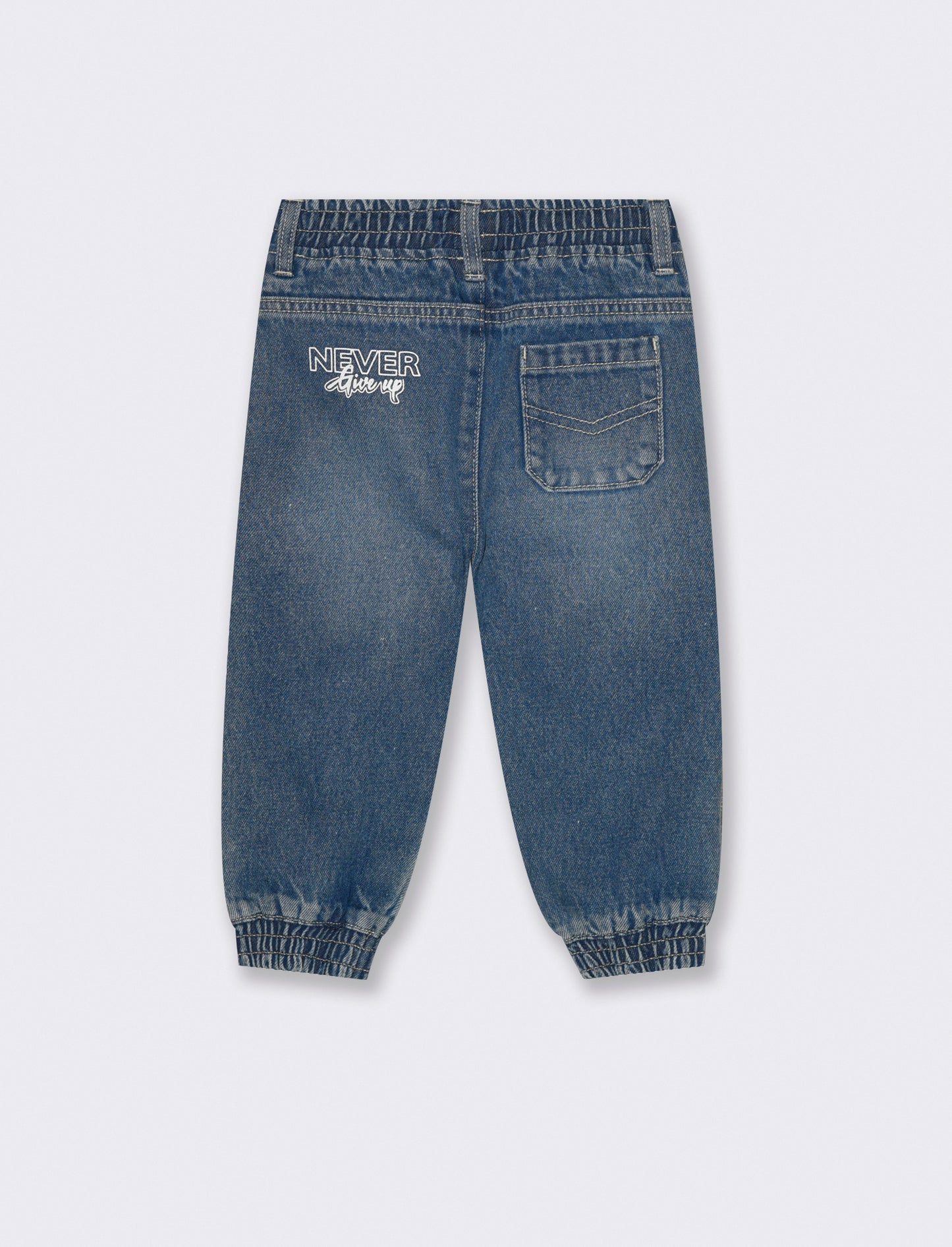 Jeans con coulisse - Denim