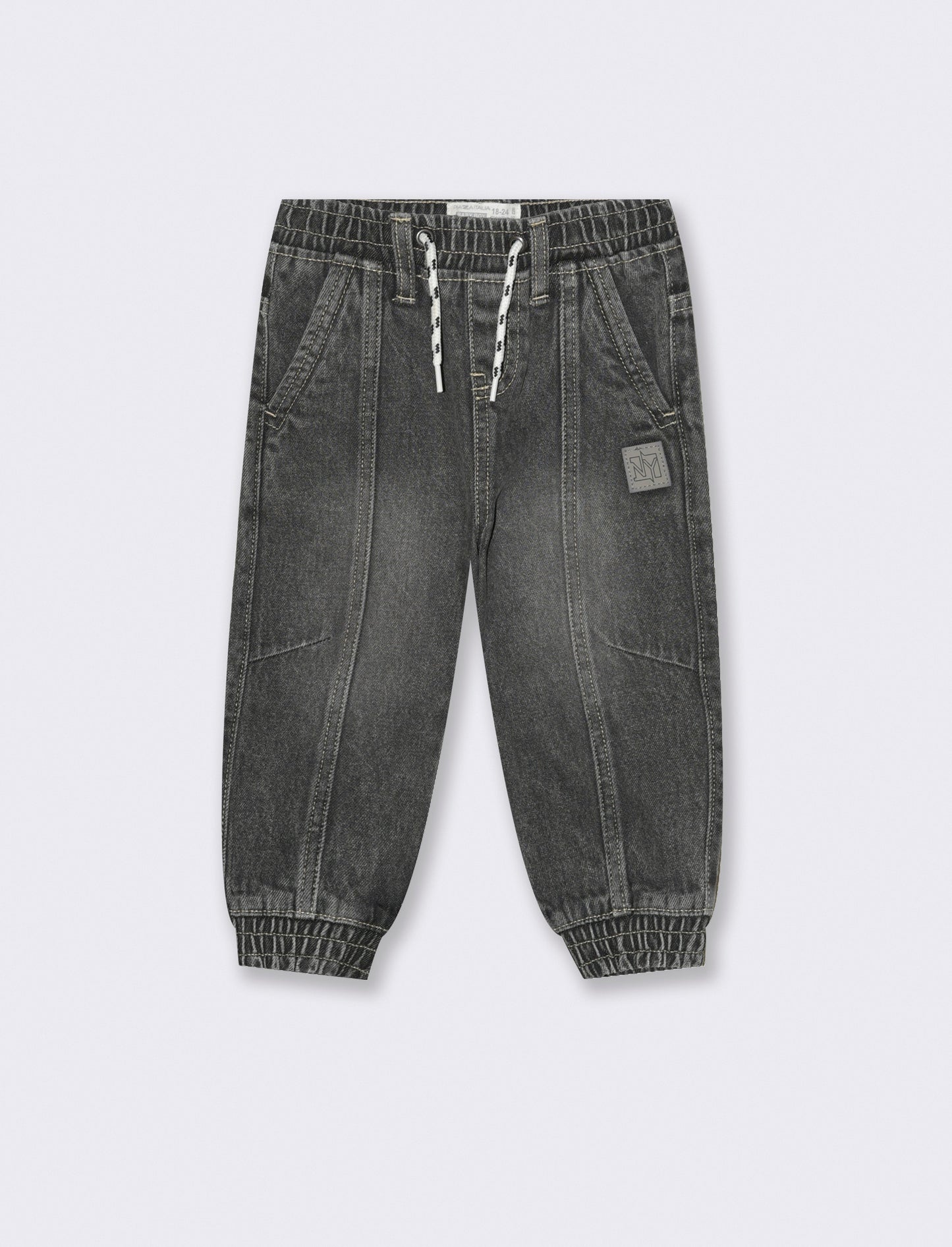Jeans con coulisse - Grigio