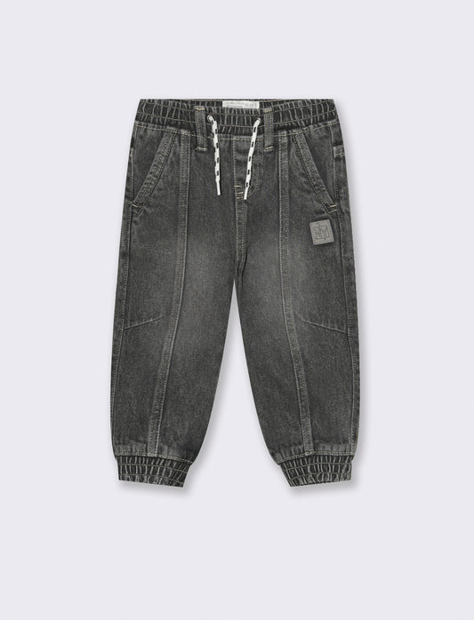 Jeans con coulisse - Grigio