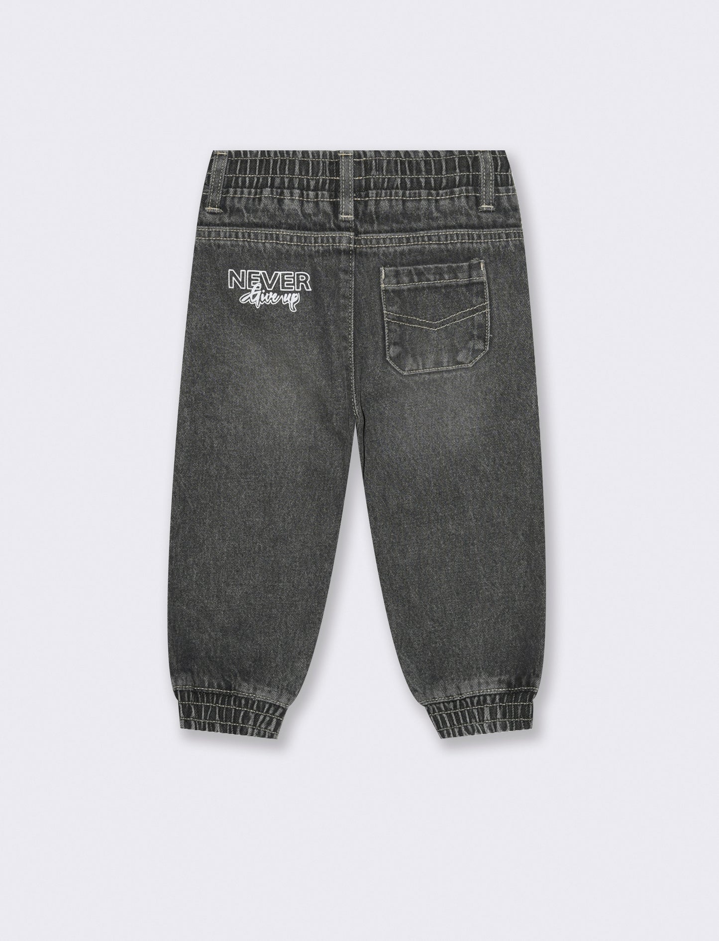 Jeans con coulisse - Grigio