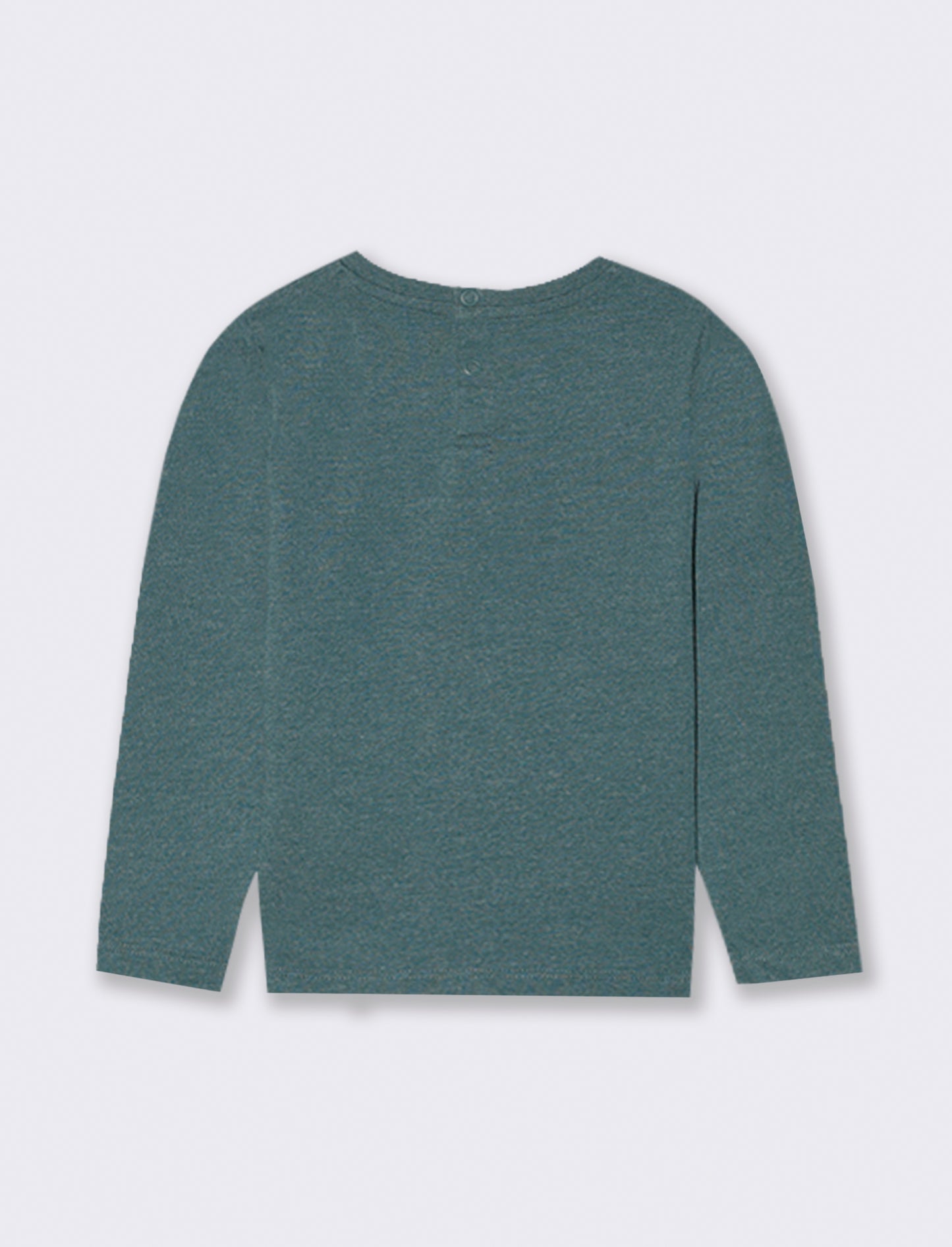 T shirt tessuto melange - Verde