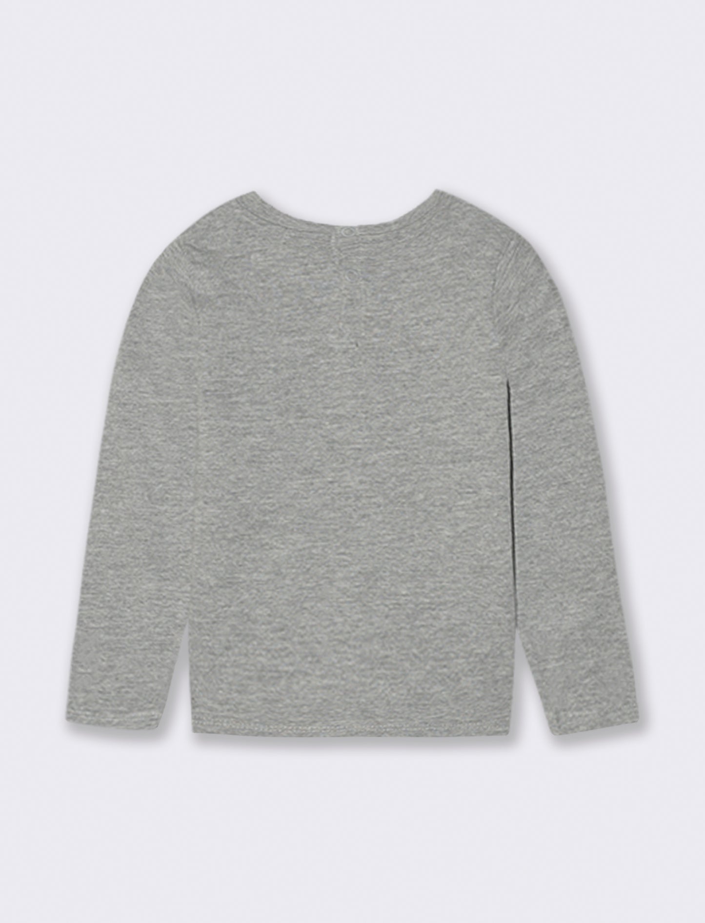 T shirt tessuto melange - Grigio mel.