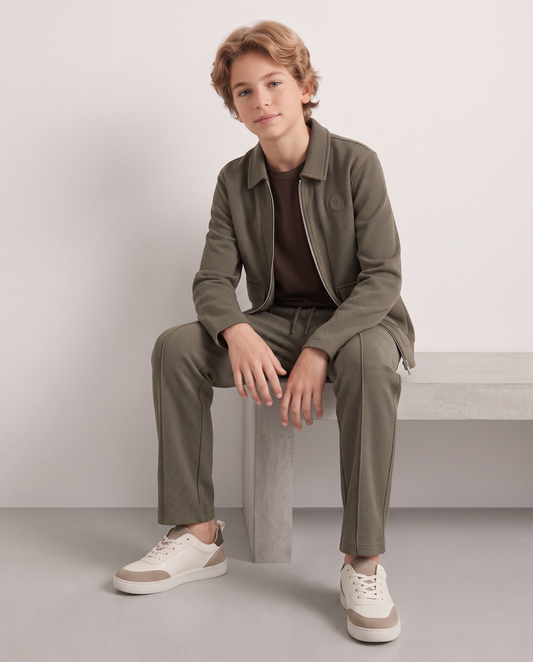 Comfortable and Versatile Patterned Pants - Green