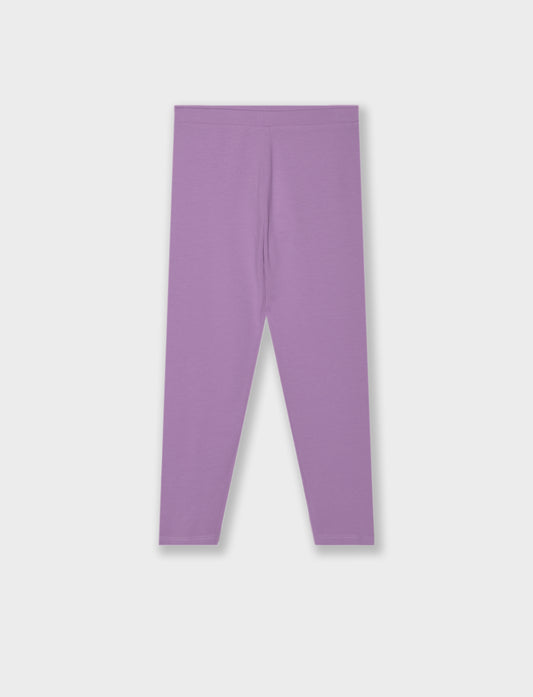 Leggings basico elasticizzato. - Viola malva