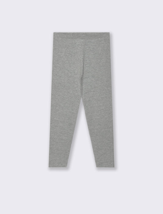 Leggings basico elasticizzato. - Grigio mel.