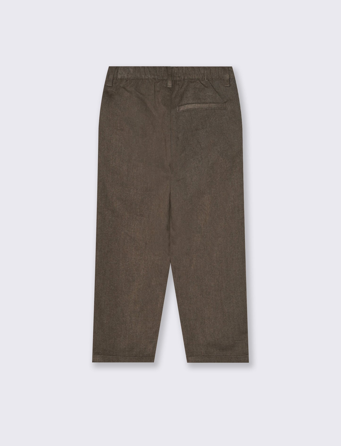 Pantaloni dritti in misto viscosa - Grigio mastice