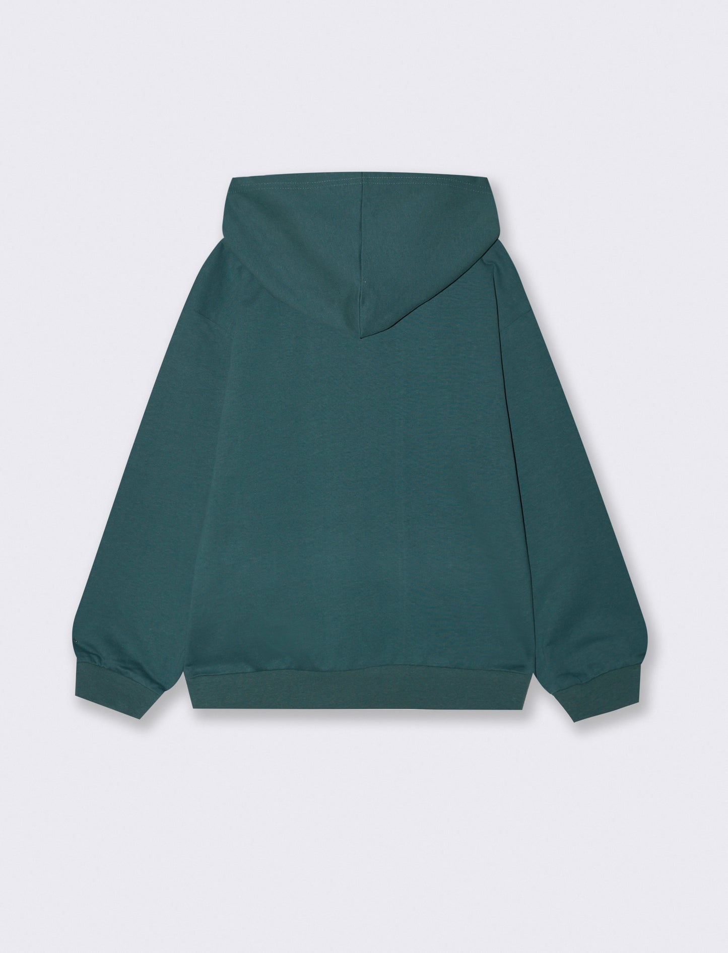 FELPA BASIC CON CAPPUCCIO - Verde