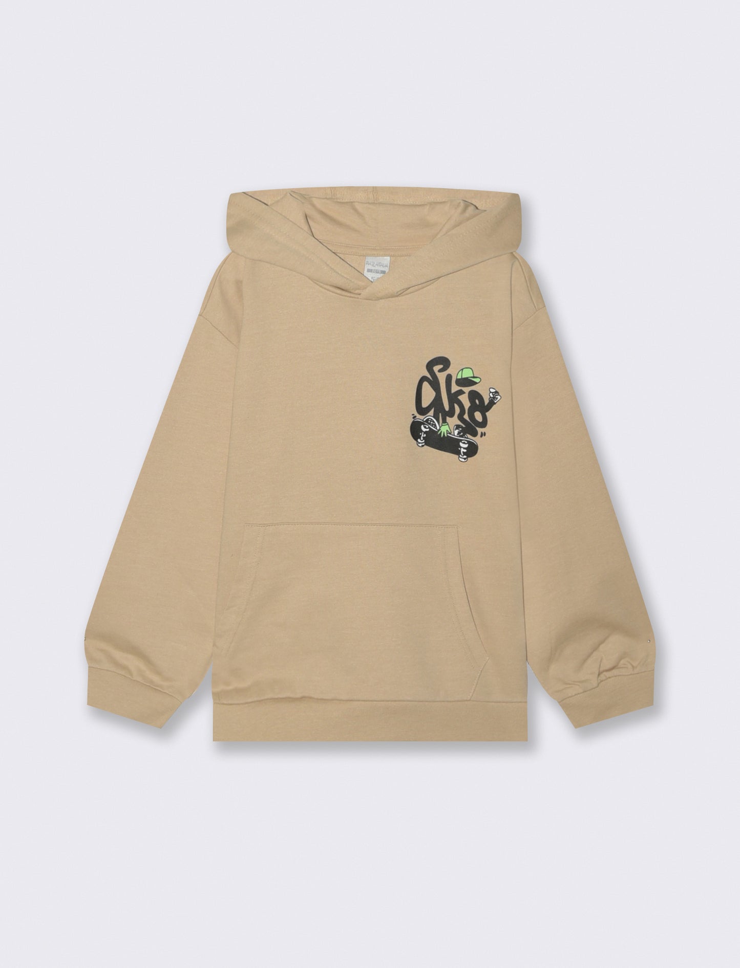 FELPA BASIC CON CAPPUCCIO - Beige
