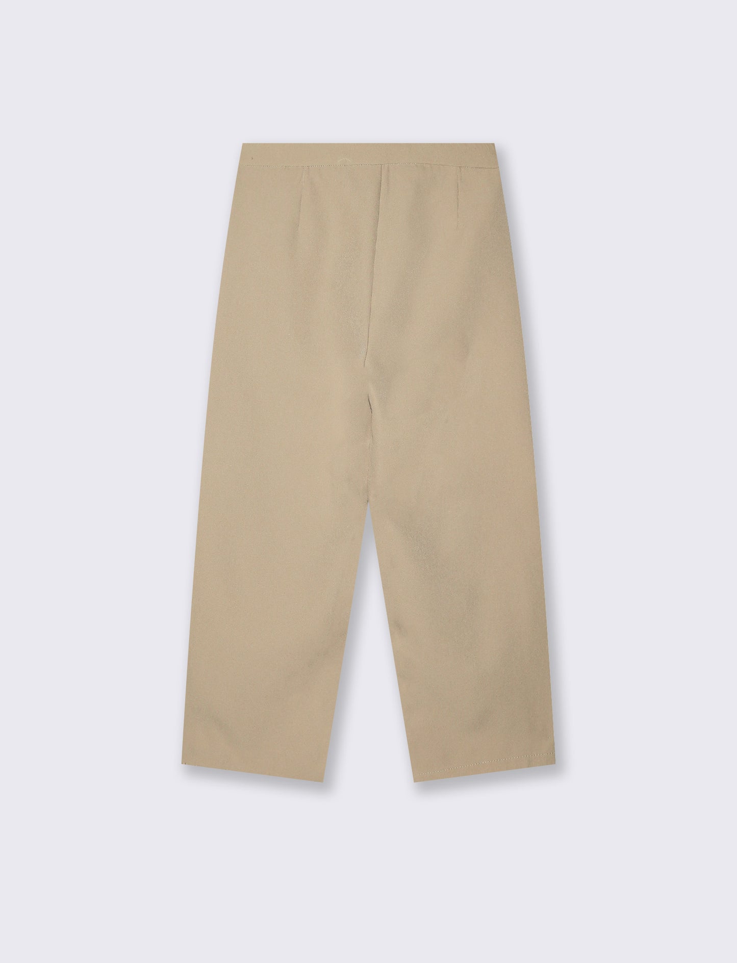 Flared Pants for Girls with Pockets - Beige
