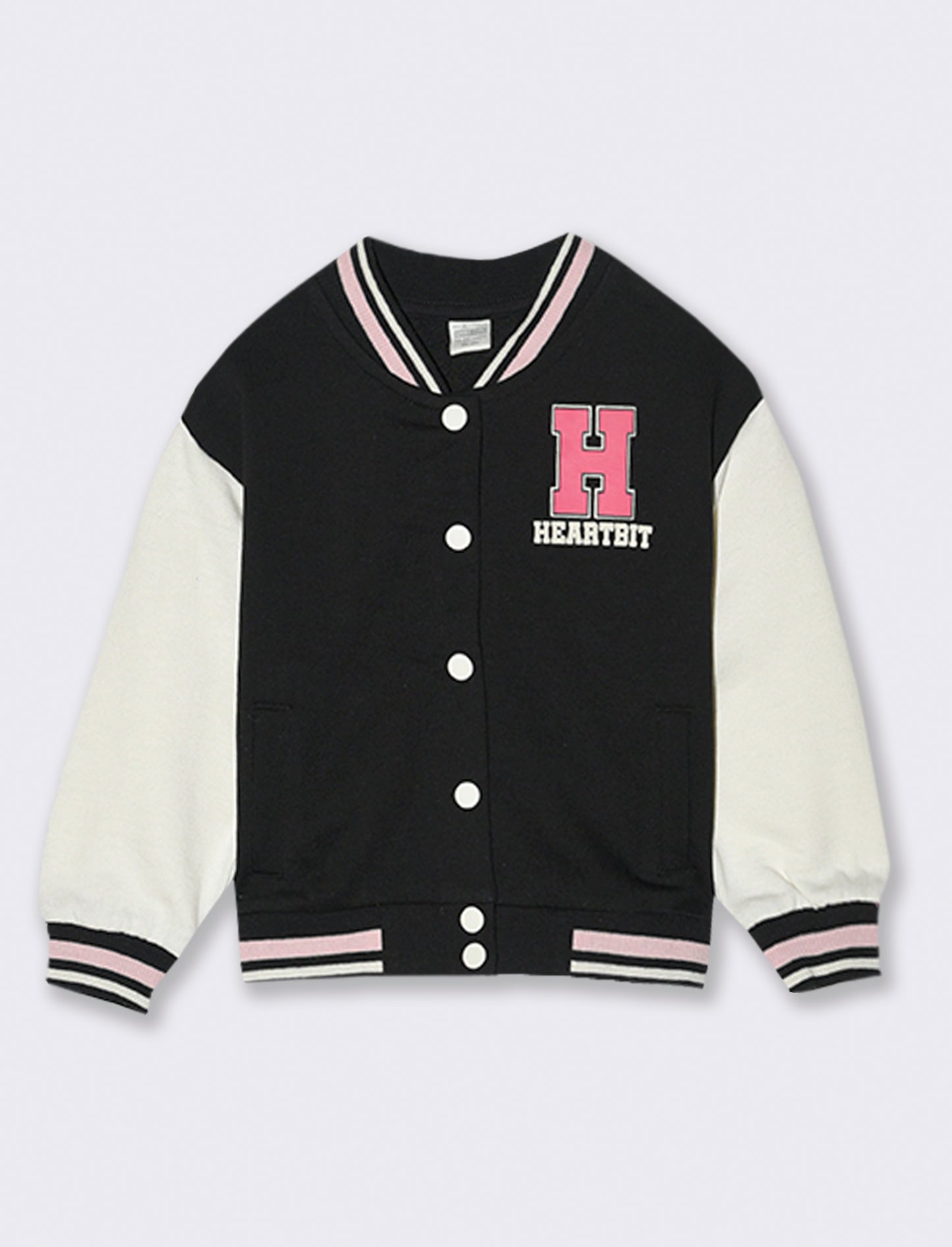 Giacca stile college - Nero