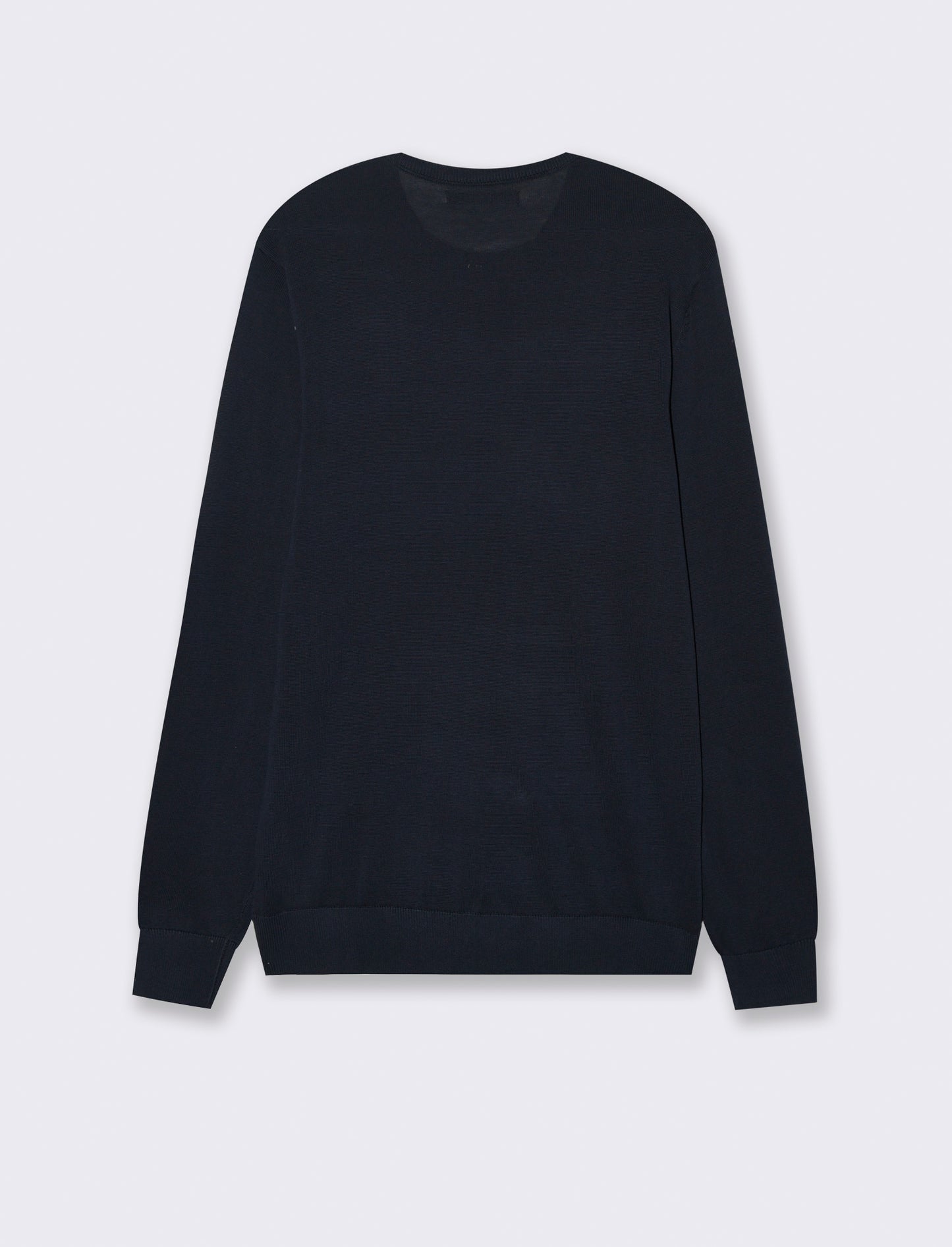 MAGLIA BASIC IN PURO COTONE - Blu