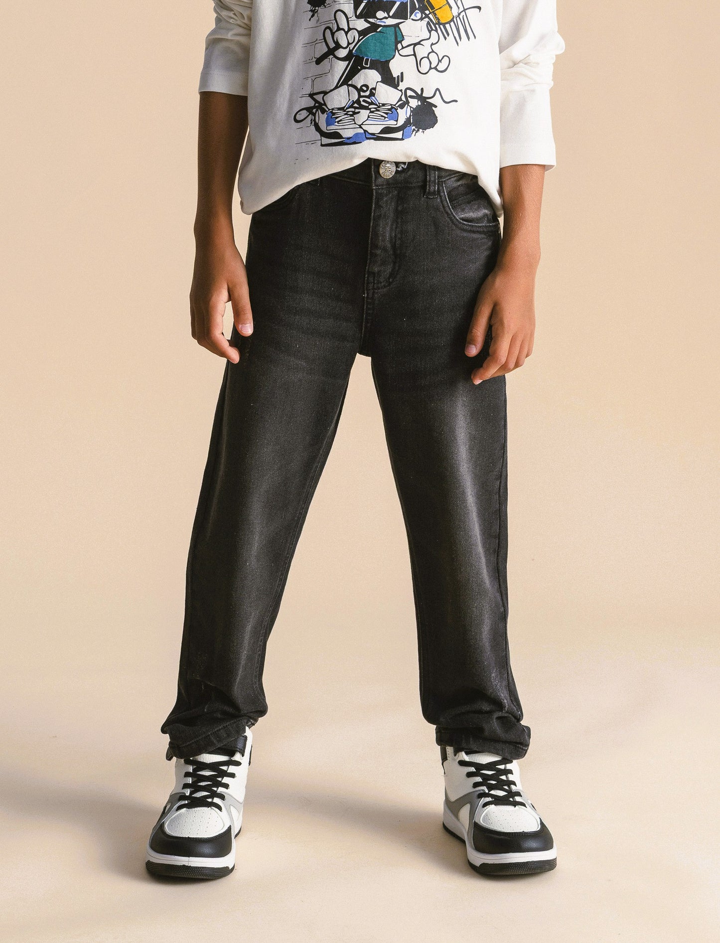 Jeans regular - Nero
