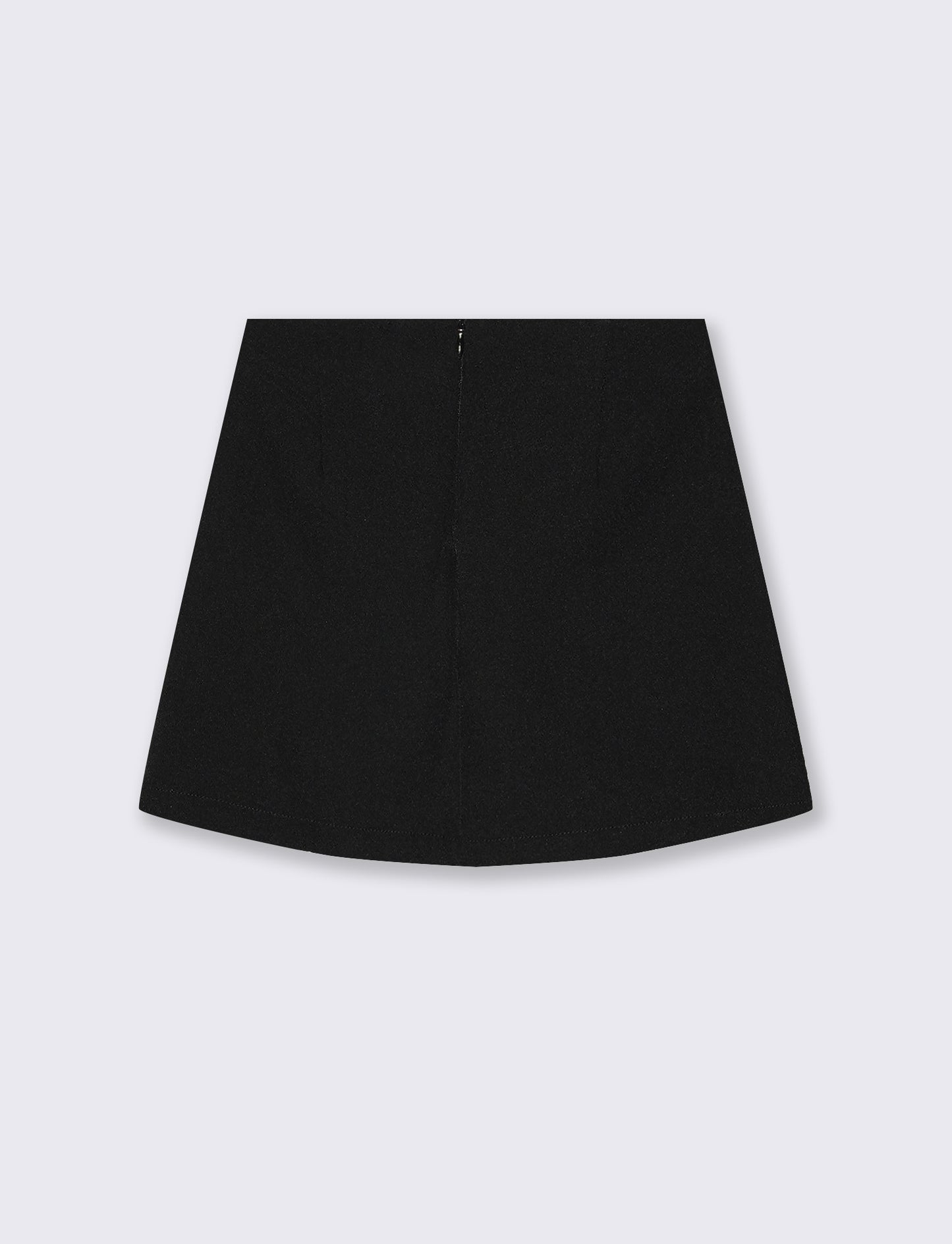 Elegant front-slit skirt - Black