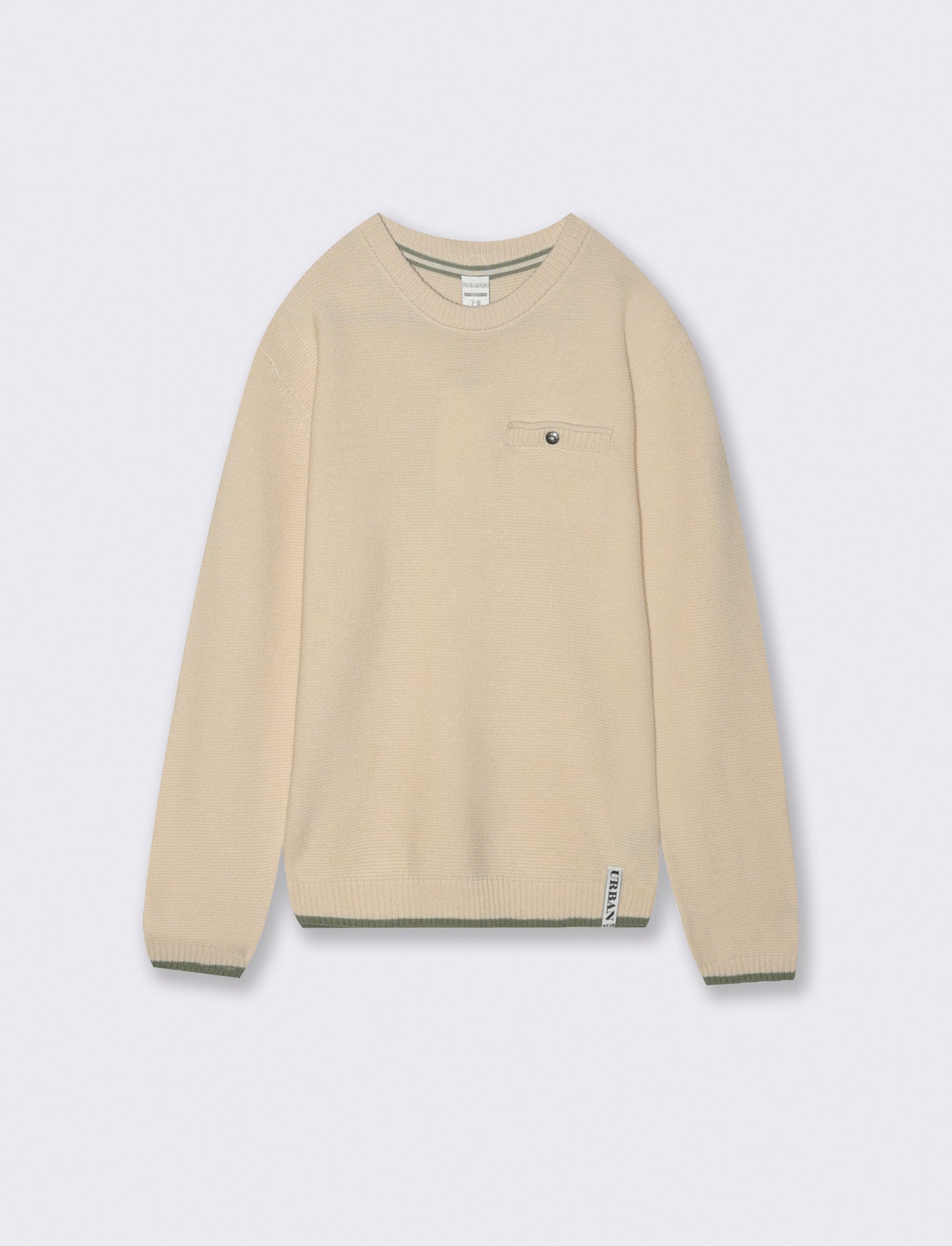 MAGLIA CON TASCHINO - Beige