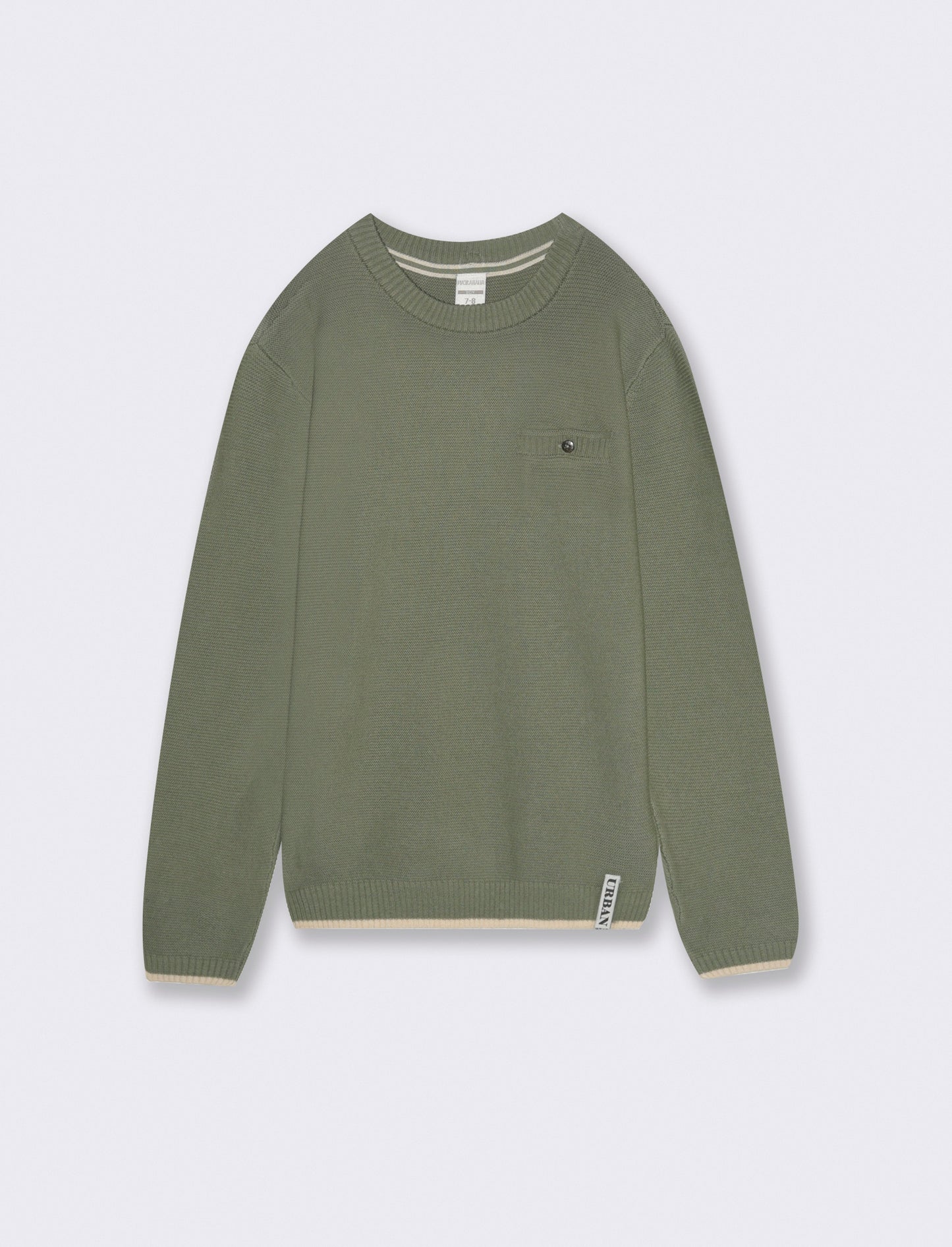 MAGLIA CON TASCHINO - Verde salvia