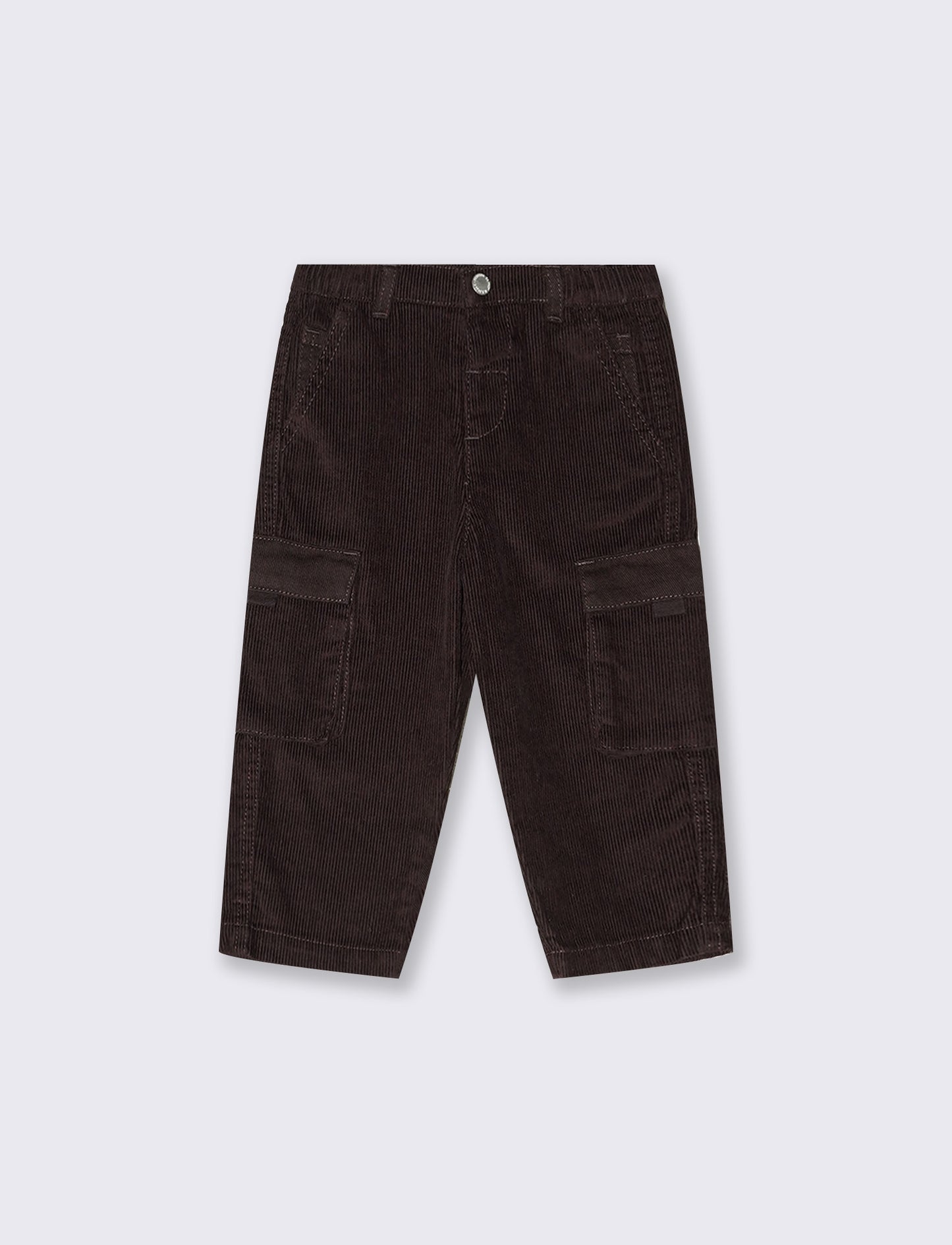 Pantaloni in felpa a fantasia trendy - Marrone cioccolato